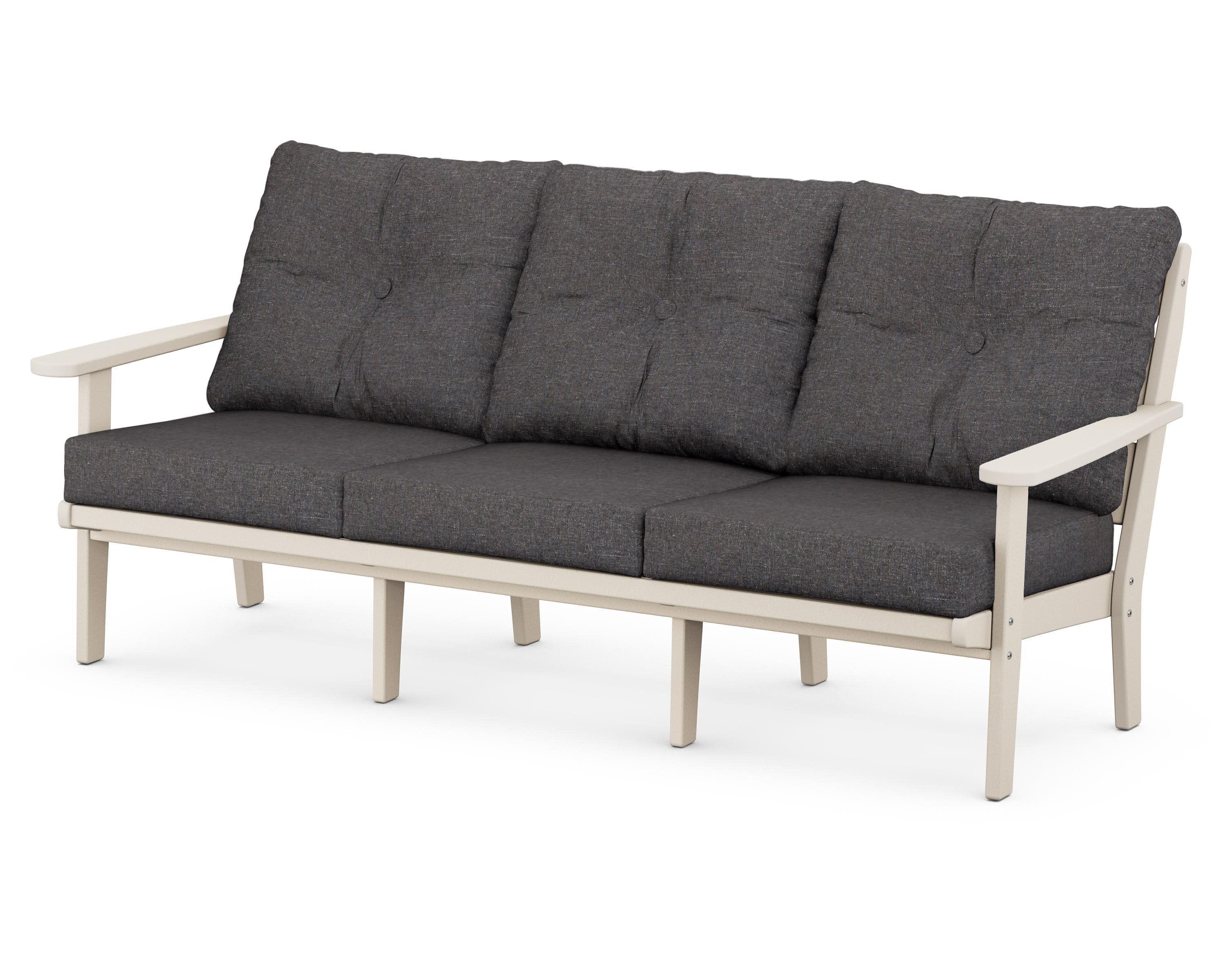 Lakeside Deep Seating Sofa in Sand / Ash Charcoal