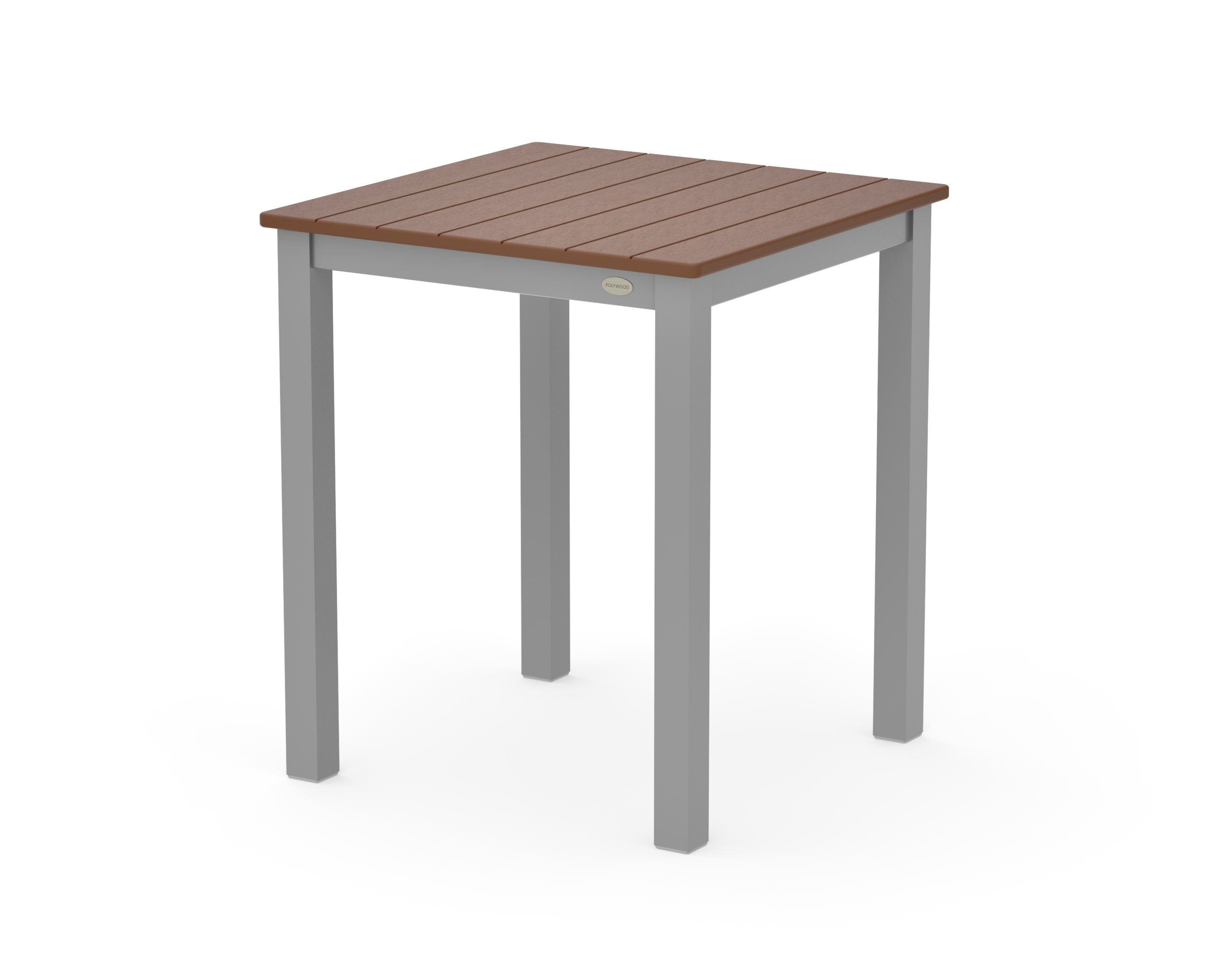 Main Street 26 x 26 Dining Table in Silver / Teak