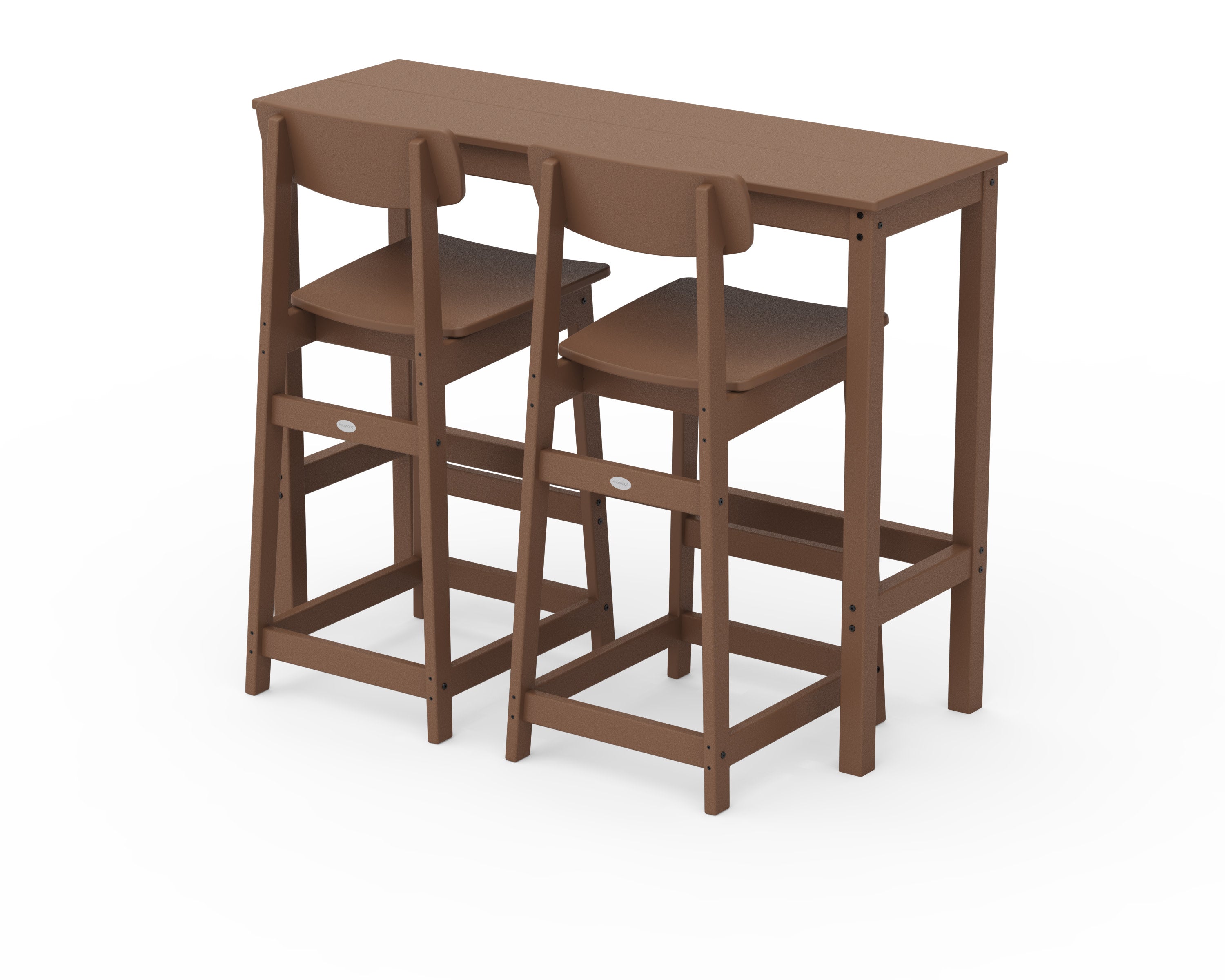 Modern Studio Urban Bar Chair 3-Piece Balcony Set in Teak