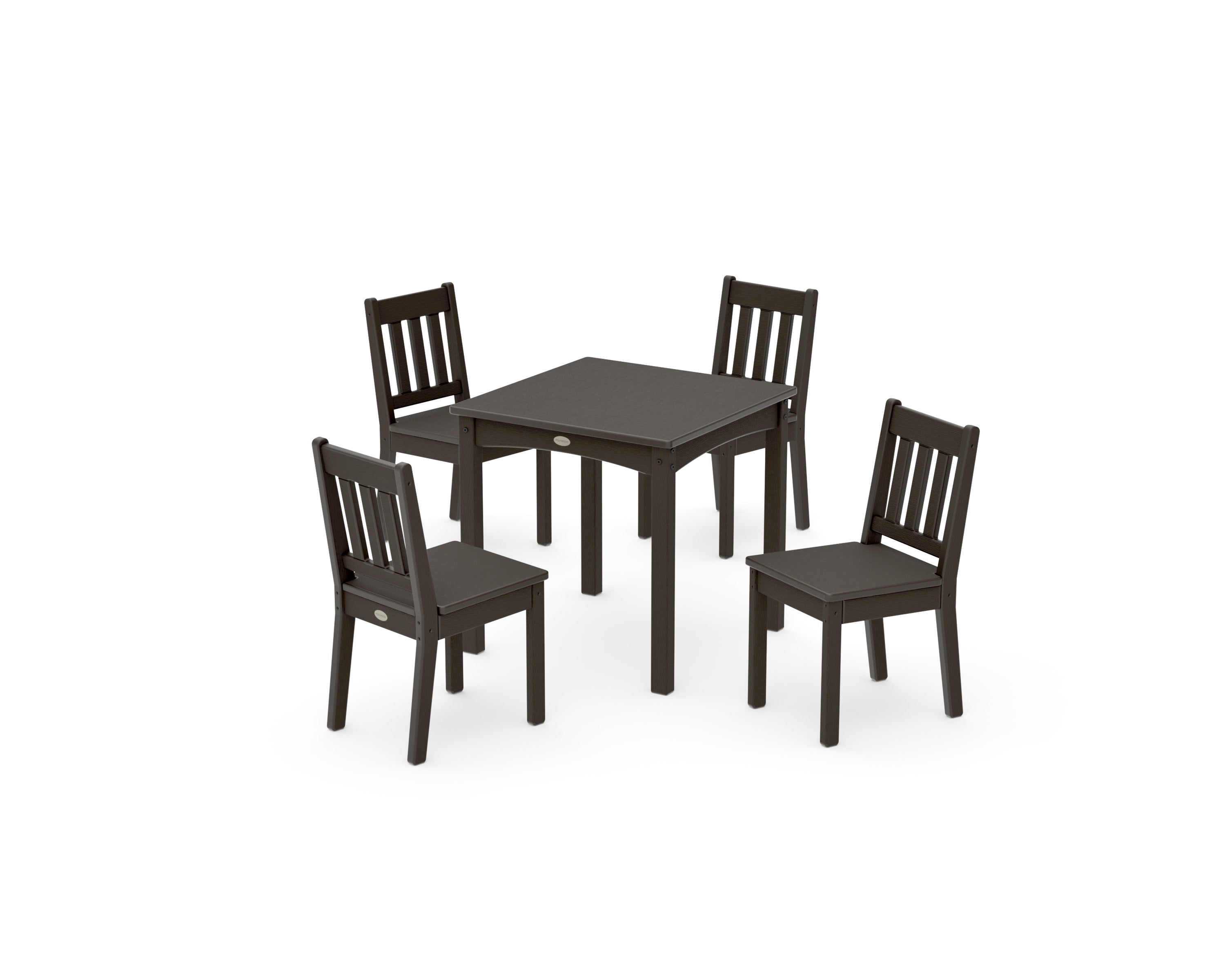Vineyard Kids 5-Piece Dining Set in Vintage Coffee
