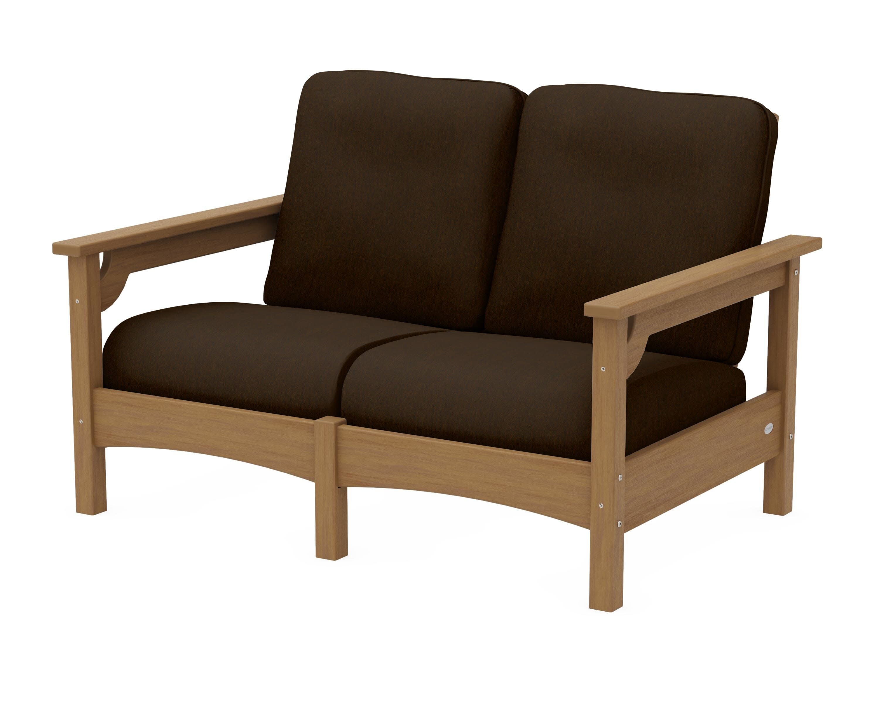 Club Loveseat in Natural / Canvas Java