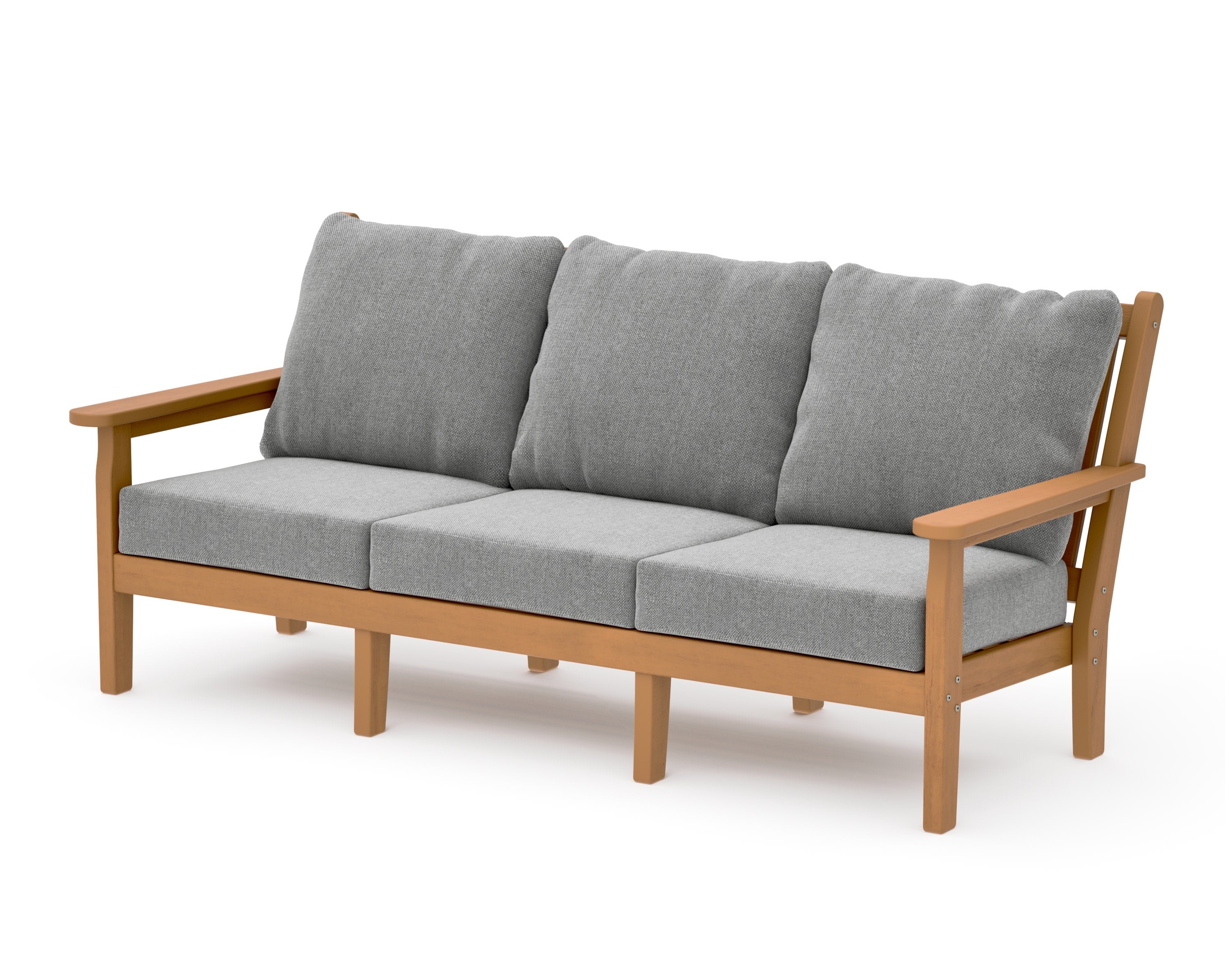 Chippendale Deep Seating Sofa in Natural / Grey Mist
