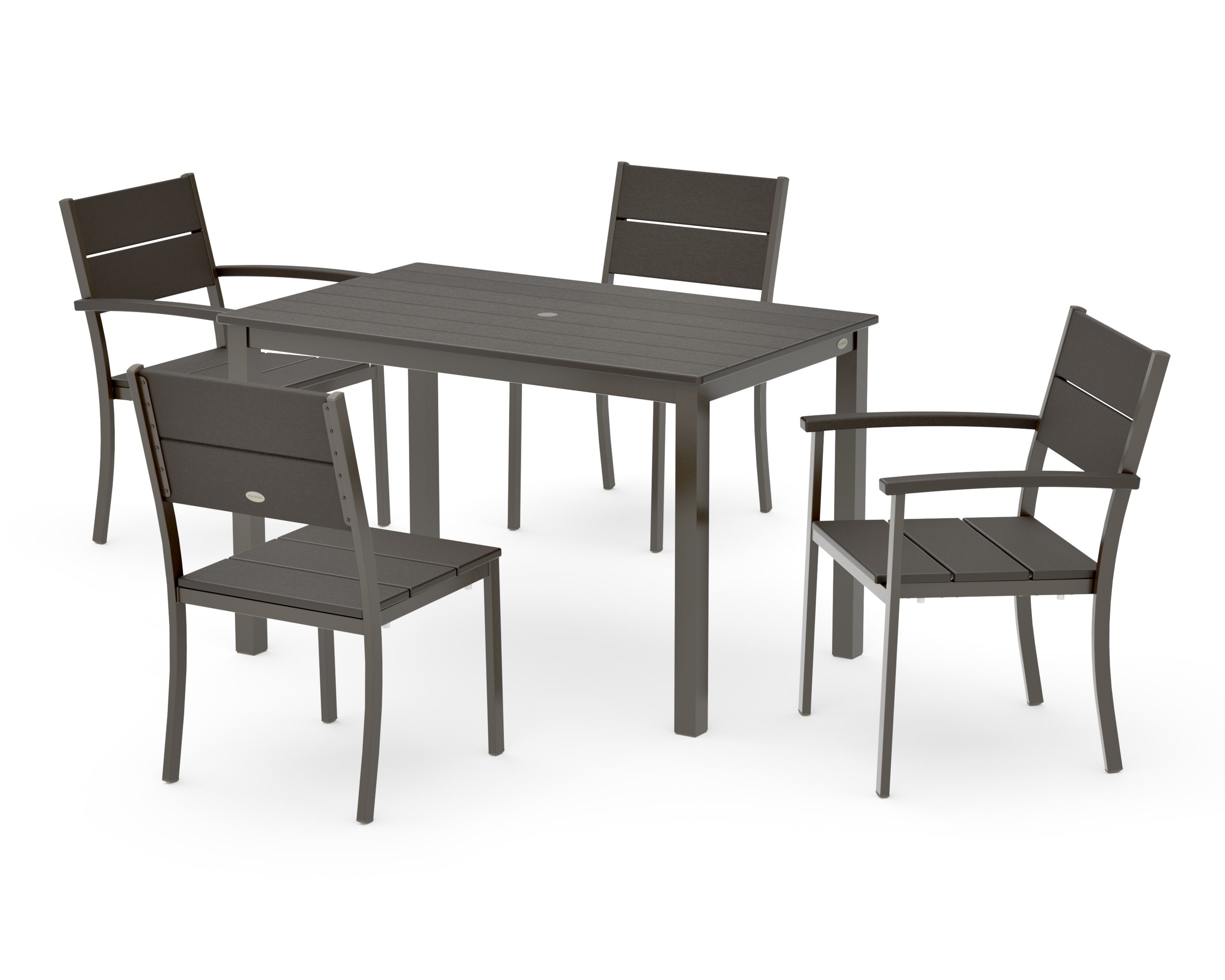 Main Street 5-Piece Dining Set in Bronze / Vintage Coffee
