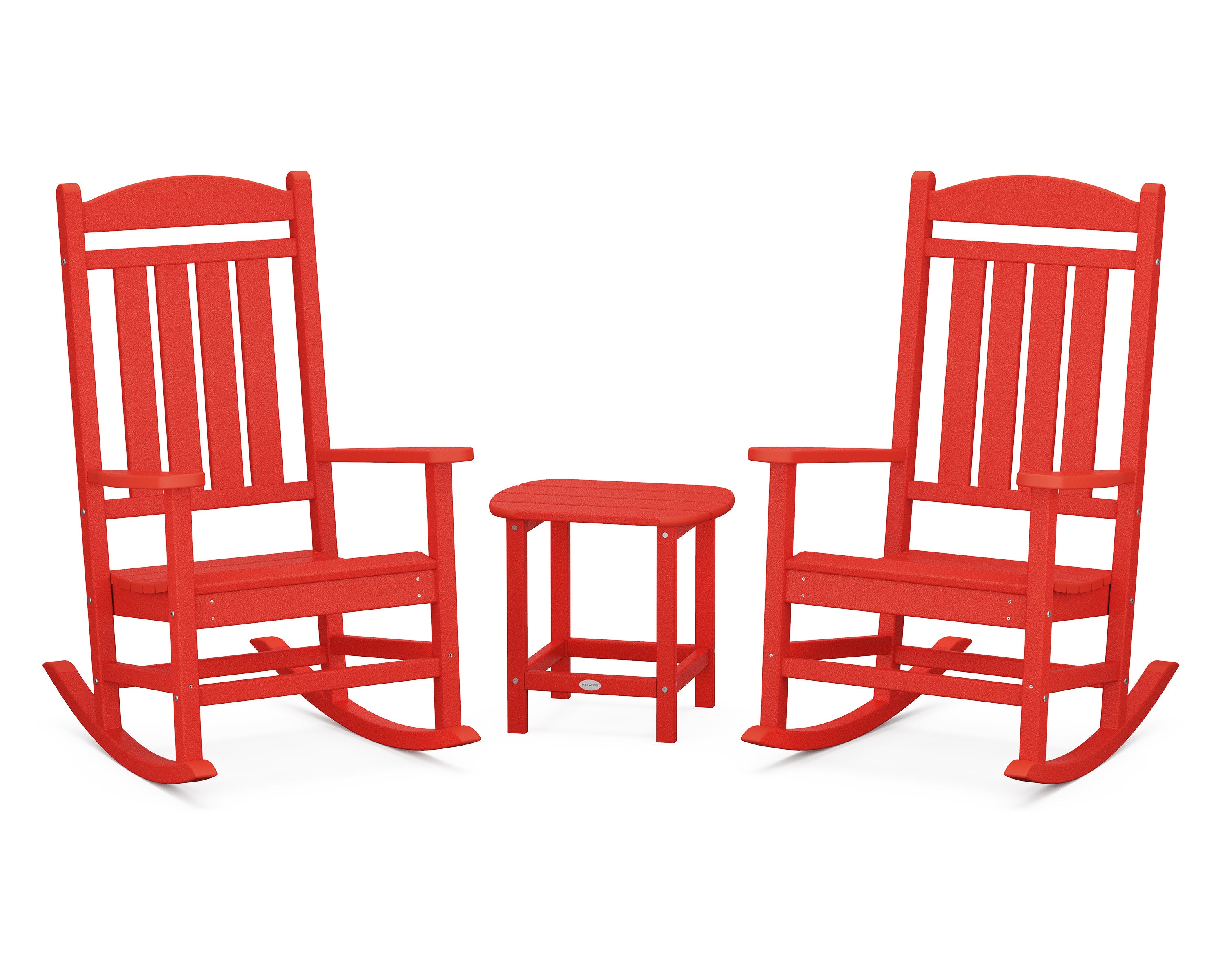 Presidential Rocker 3-Piece Set in Sunset Red
