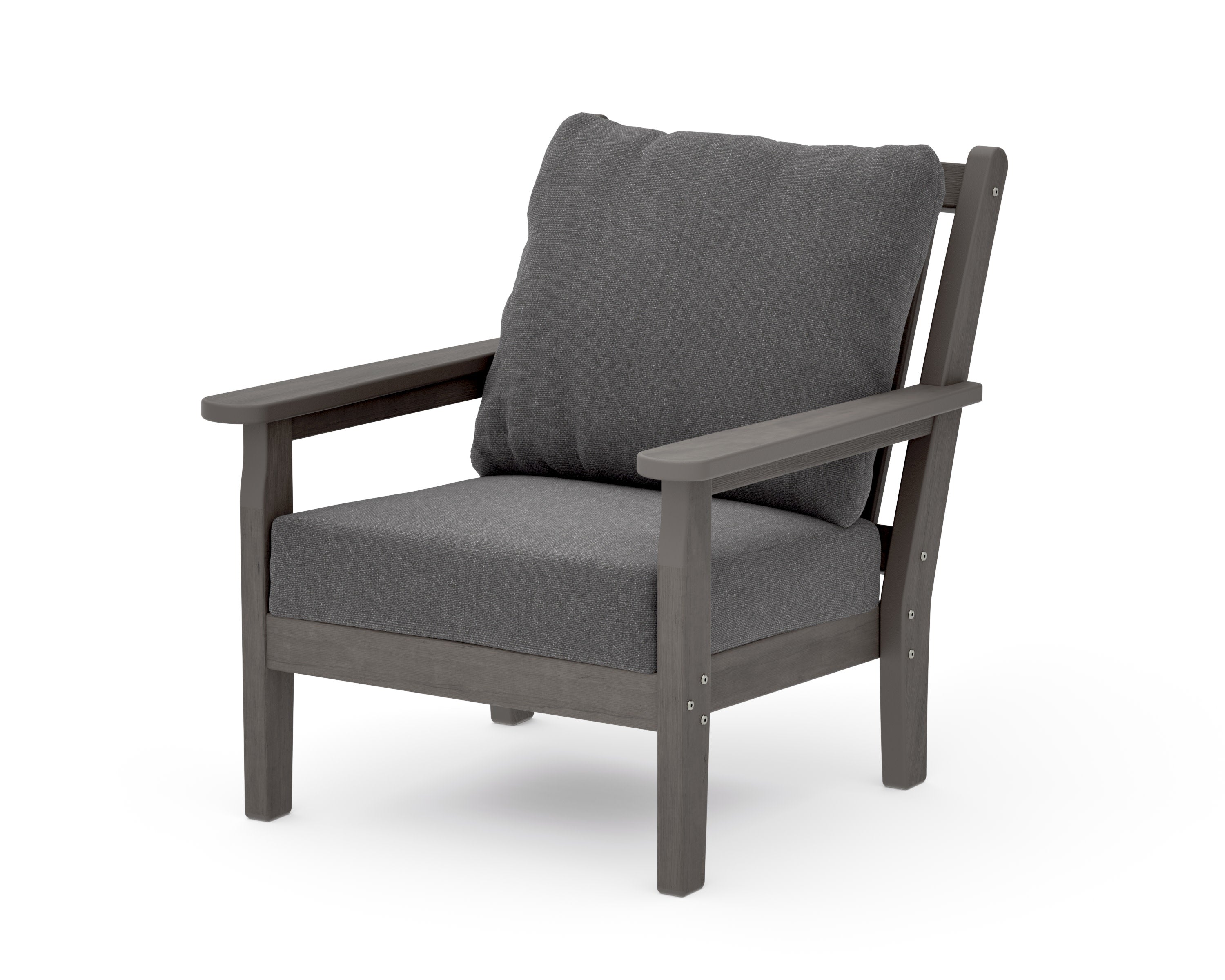 Chippendale Deep Seating Chair in Driftwood / Ash Charcoal