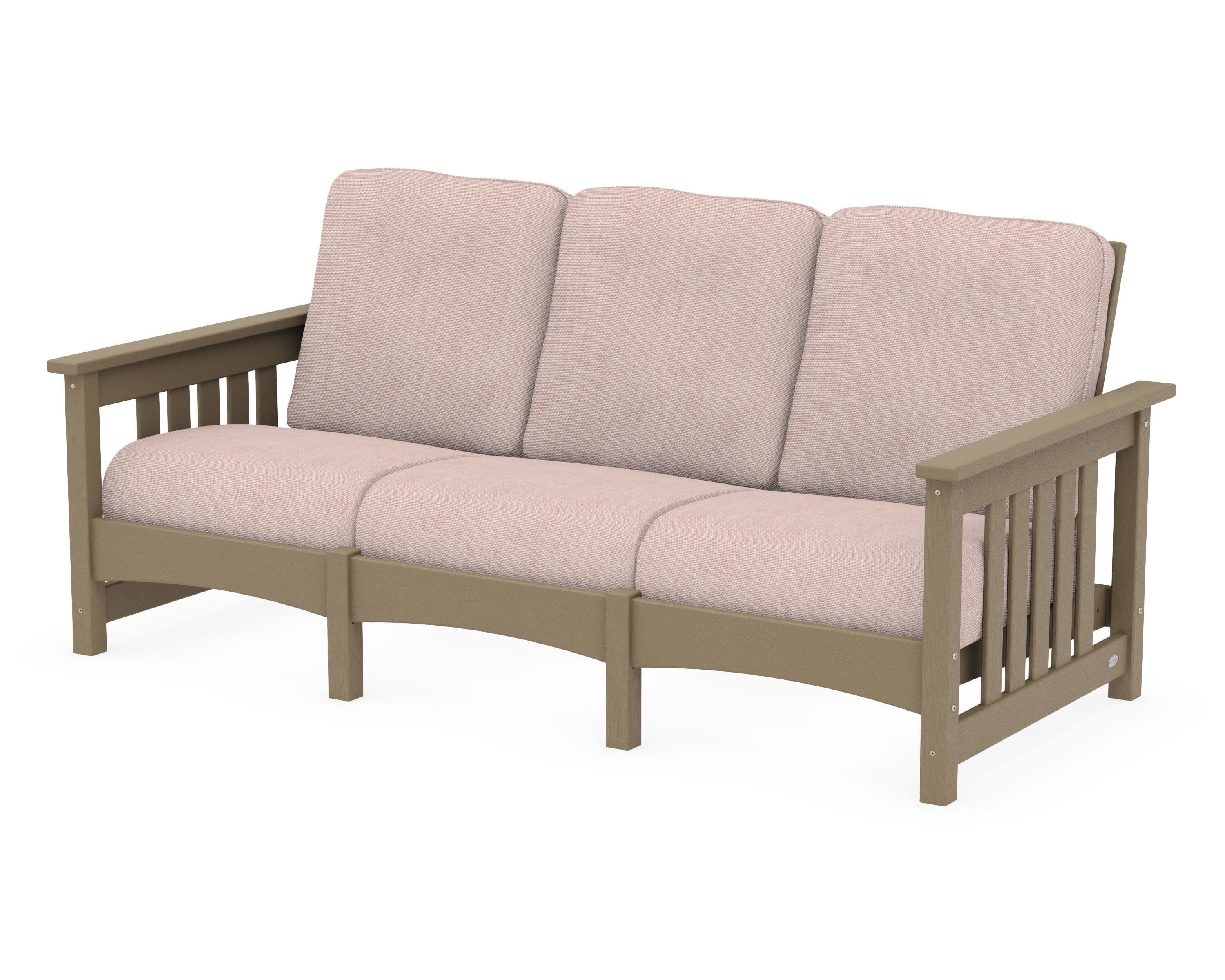Club Mission Sofa in Vintage Sahara / Play Cameo