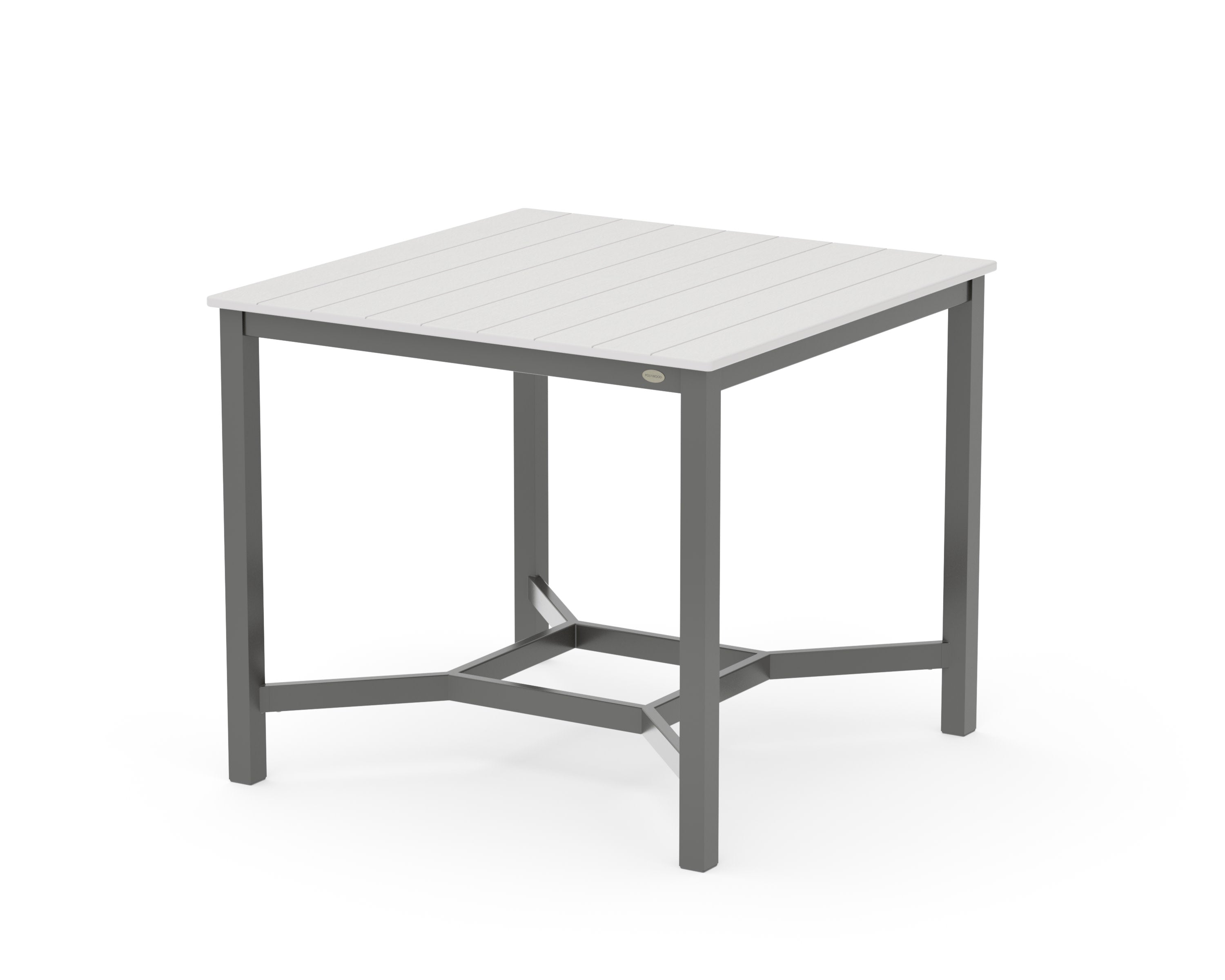 Main Street 42 x 42 Counter Table in Charcoal / Vintage White