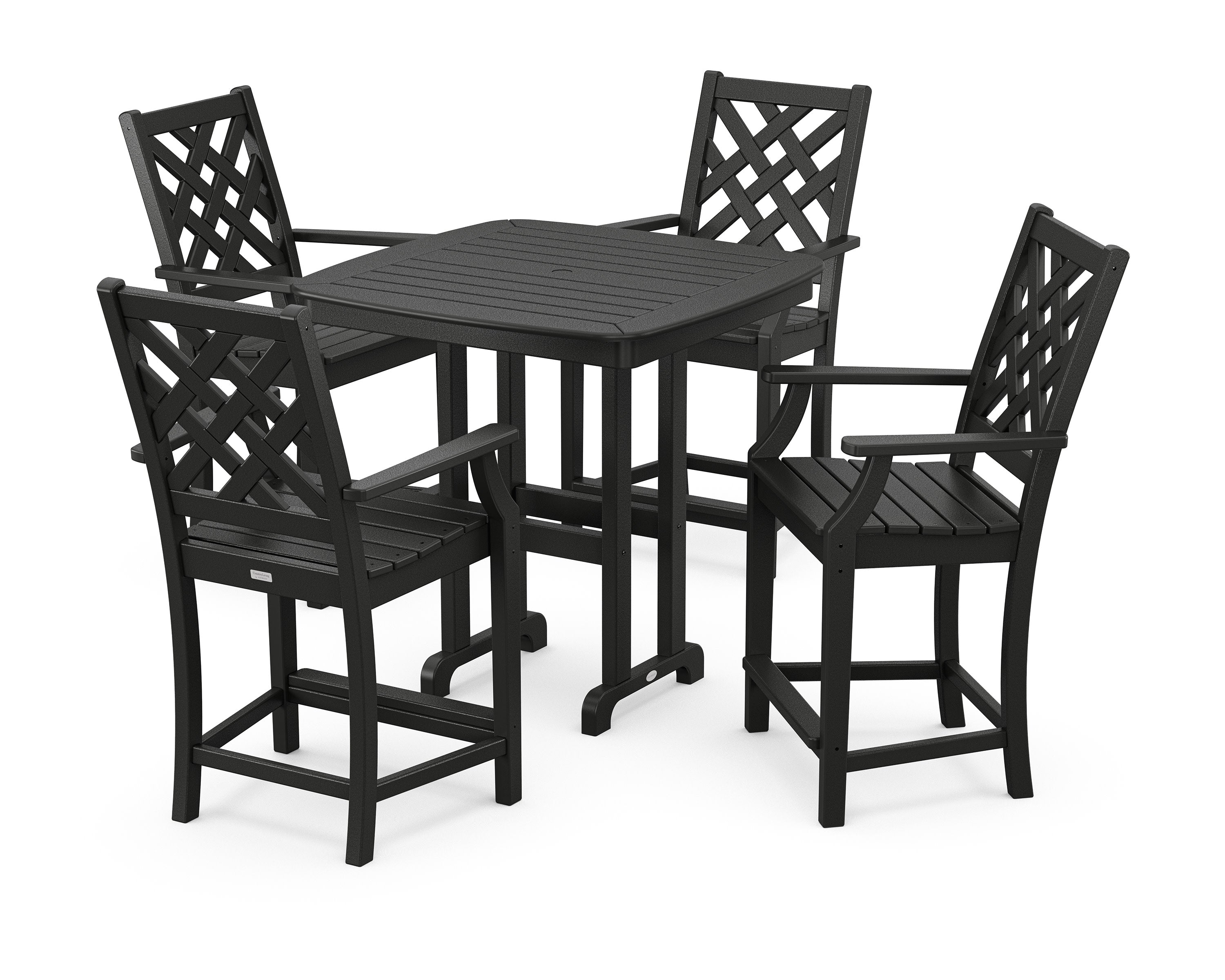 Wovendale 5-Piece Counter Set in Black