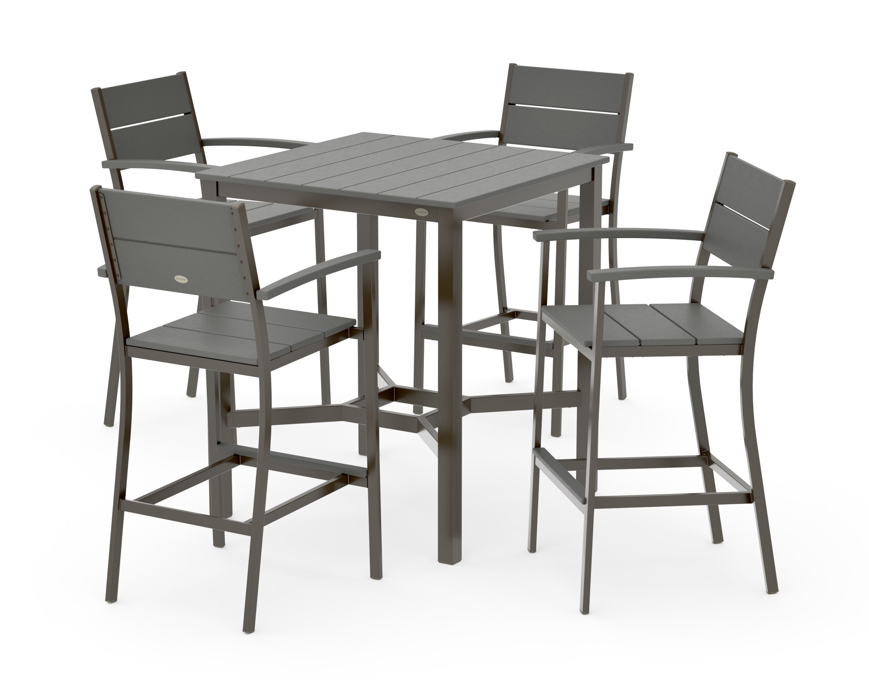 Main Street 5-Piece Bar Set in Bronze / Slate Grey