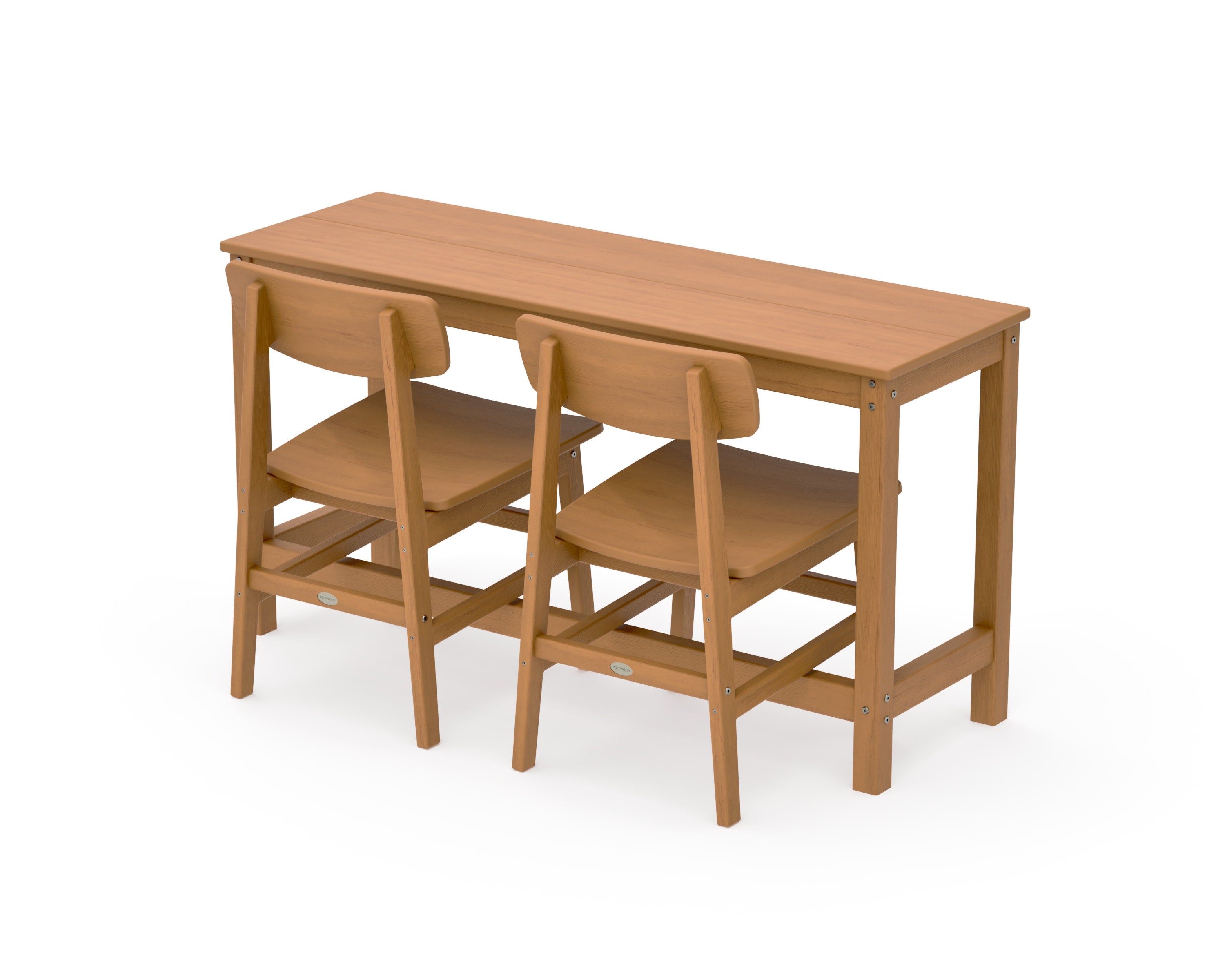 Modern Studio Urban Chair 3-Piece Balcony Set in Natural