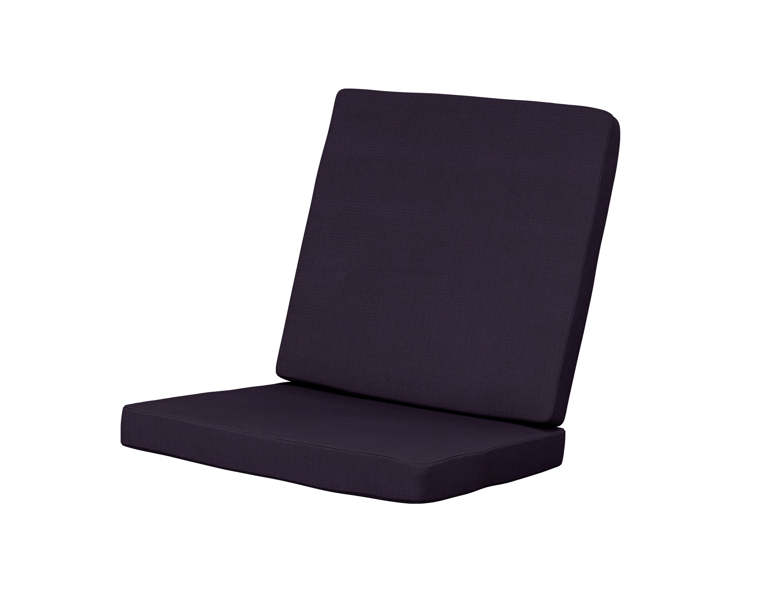 Modern Chair Cushion in Navy Linen