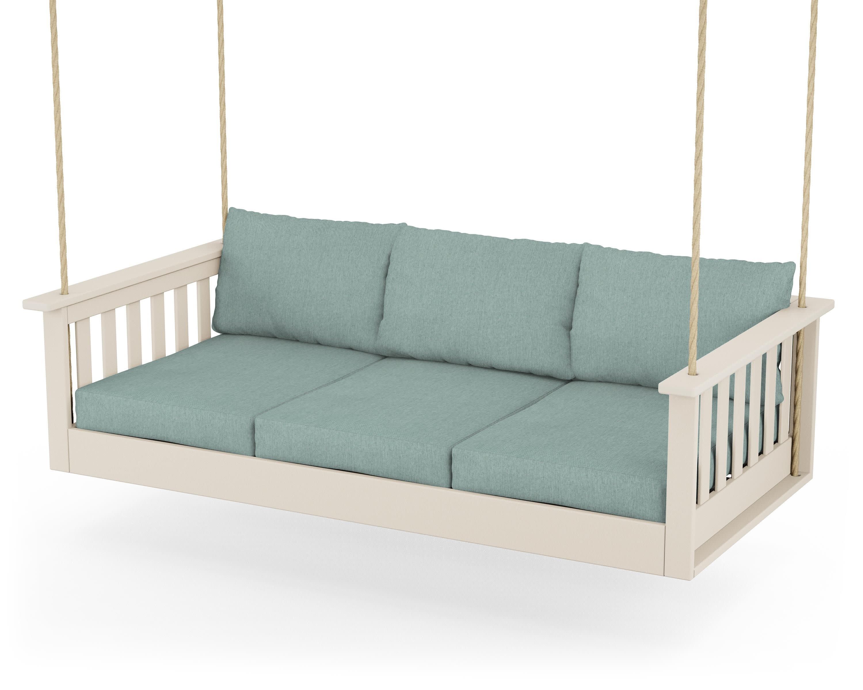 Vineyard Daybed Swing in Sand / Glacier Spa