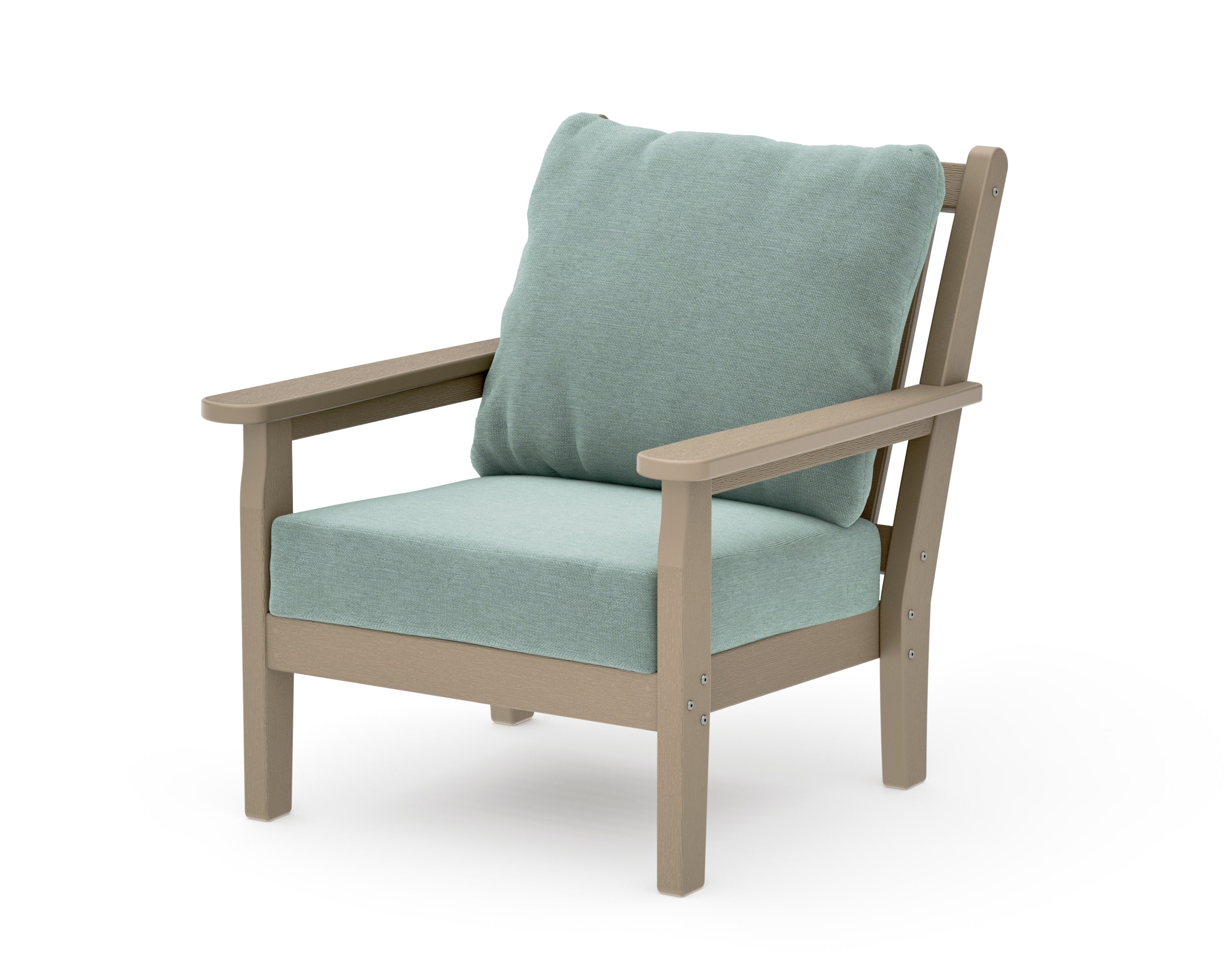 Chippendale Deep Seating Chair in Vintage Sahara / Glacier Spa