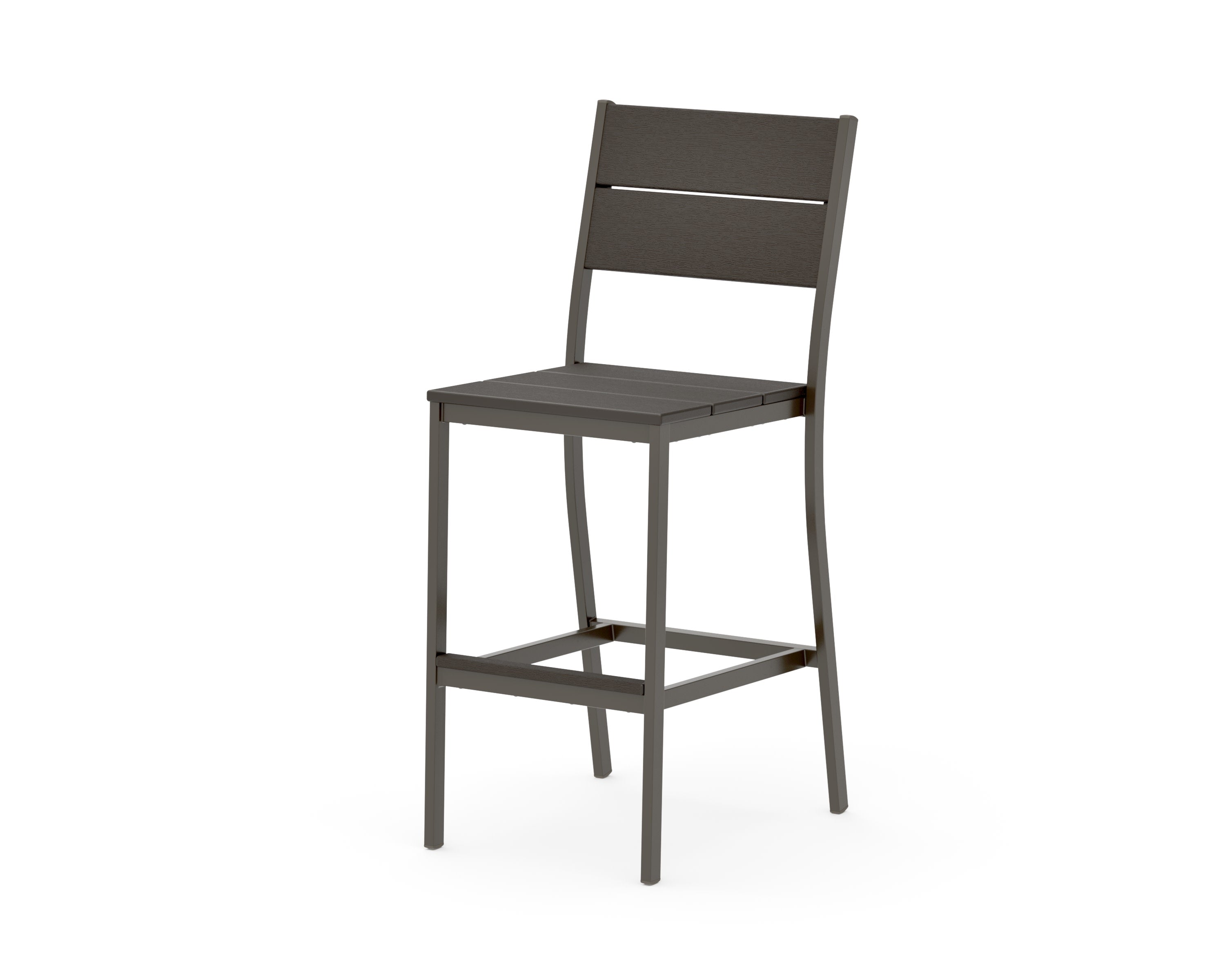 Main Street Bar Side Chair in Bronze / Vintage Coffee