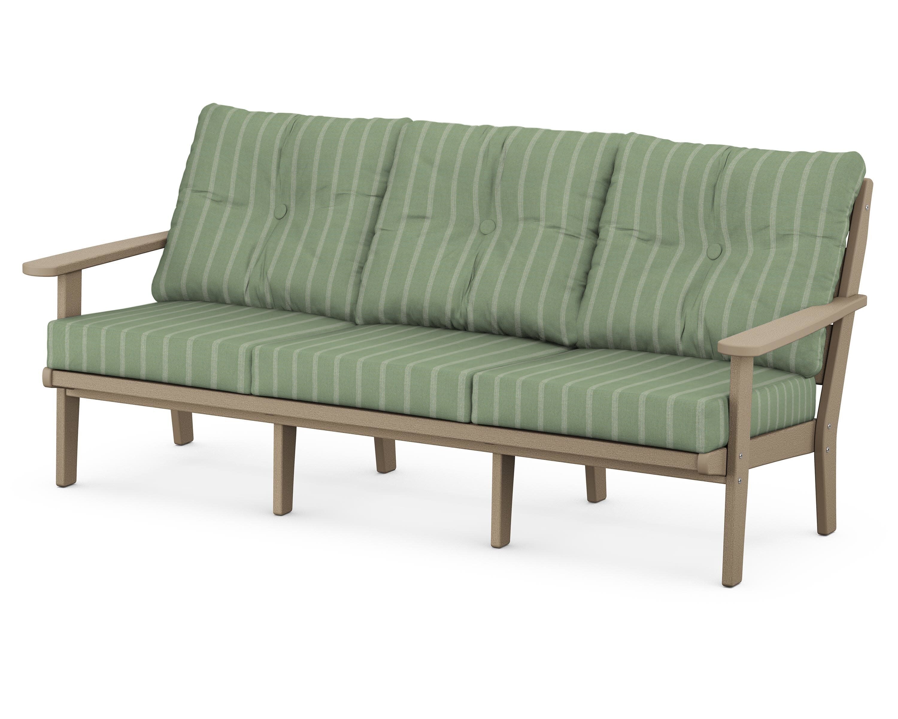 Lakeside Deep Seating Sofa in Vintage Sahara / Unwind Rainwashed