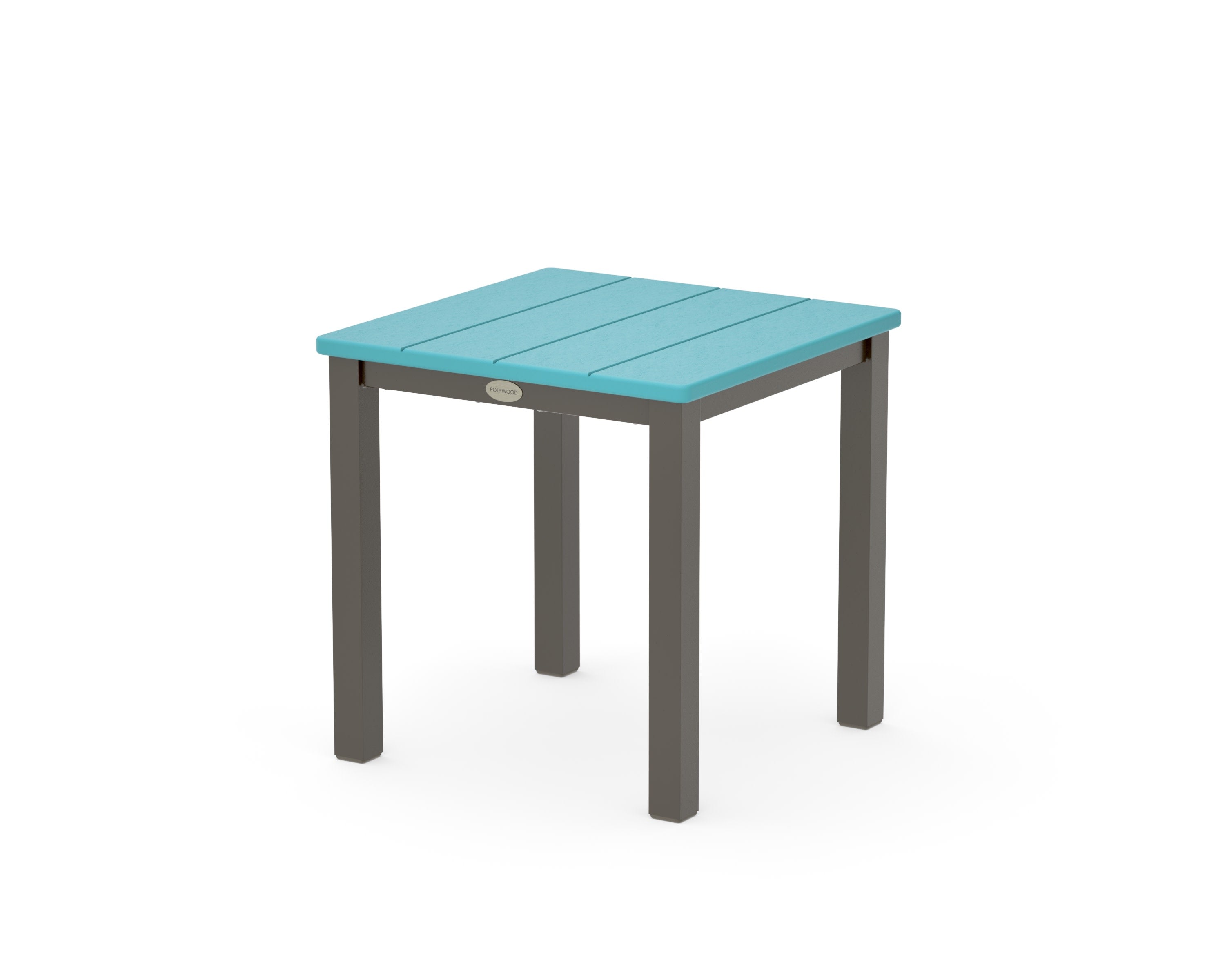 Main Street 18" Side Table in Bronze / Aruba