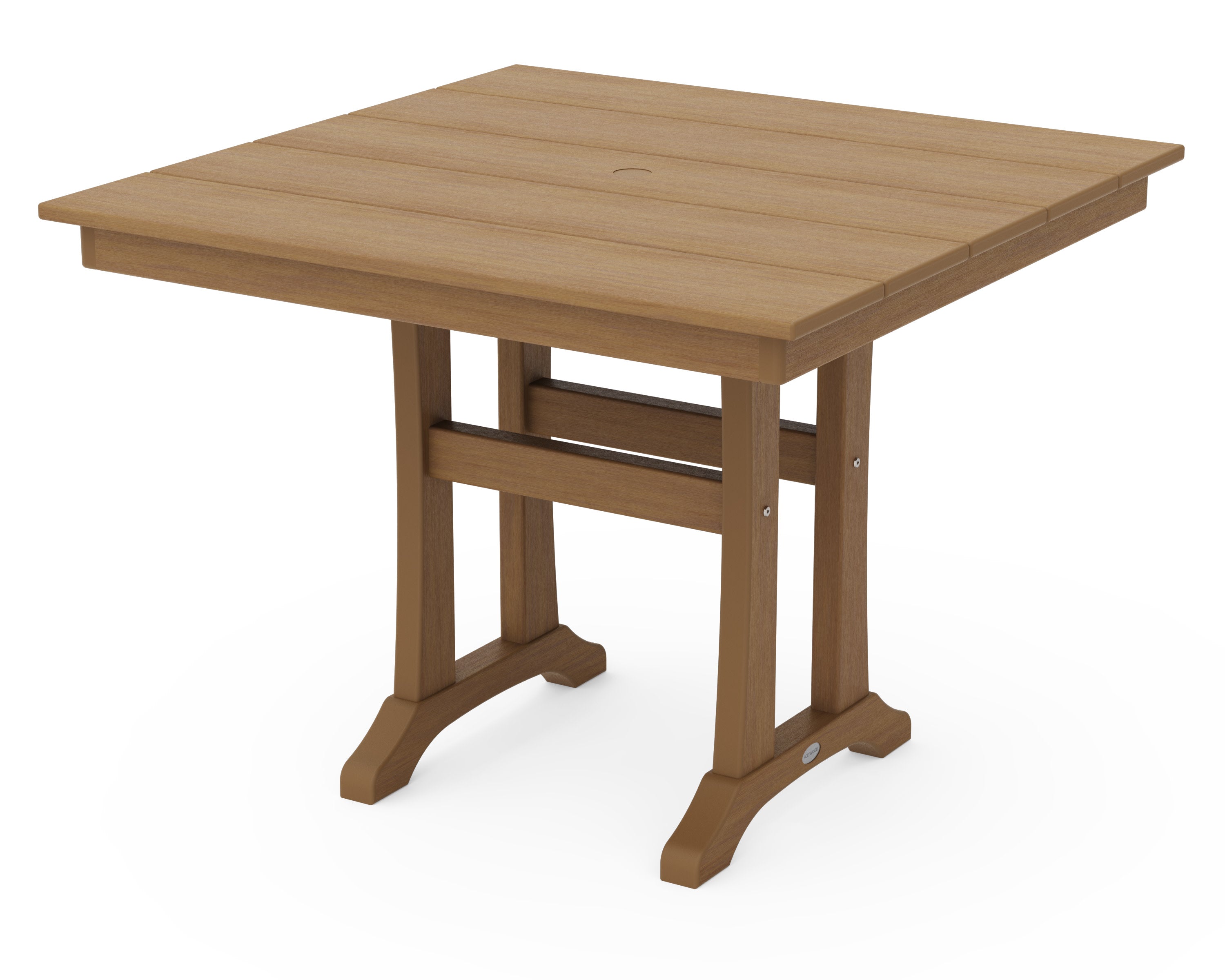Farmhouse Trestle 37" Dining Table in Natural