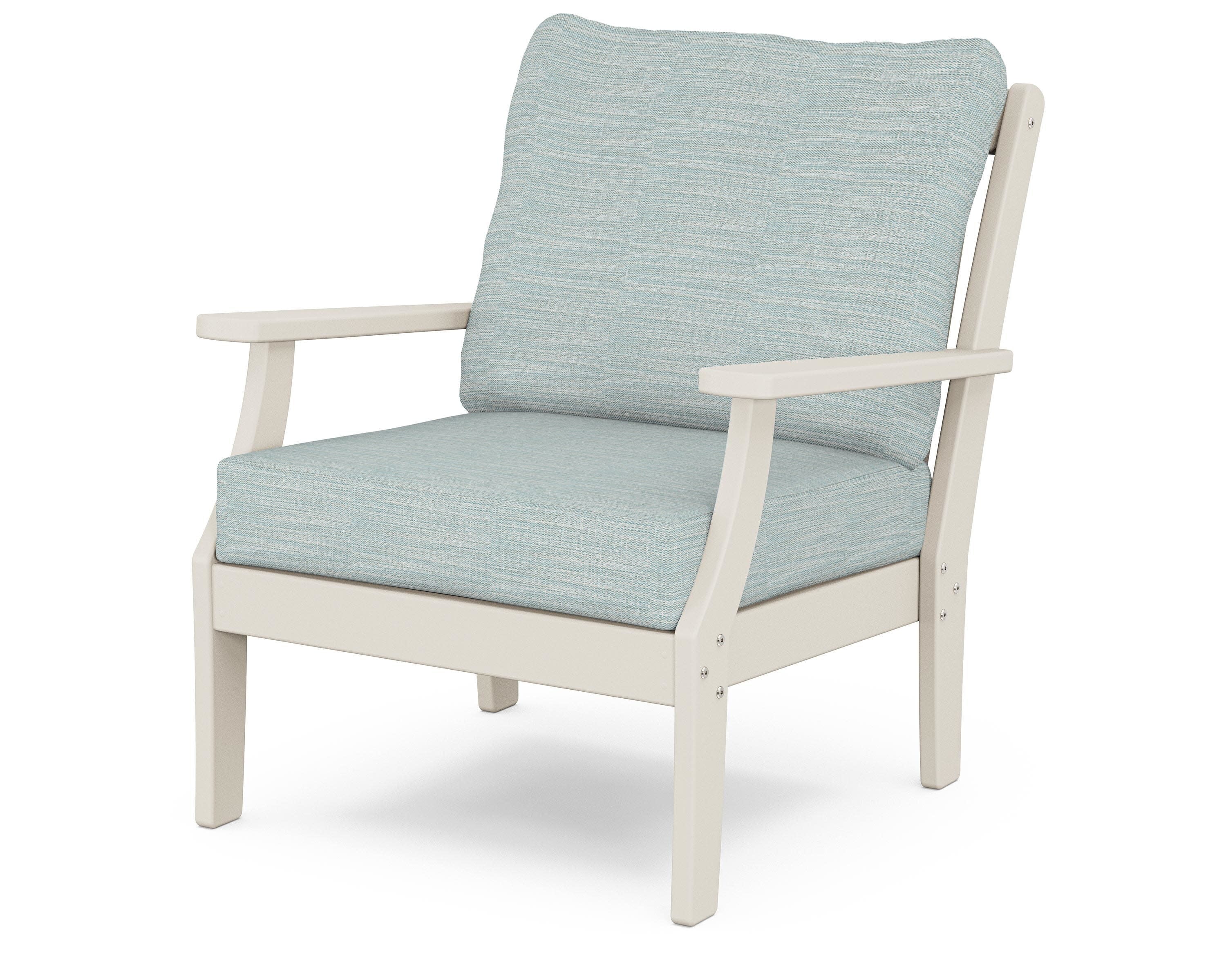 Braxton Deep Seating Chair in Sand / Soothe Mist