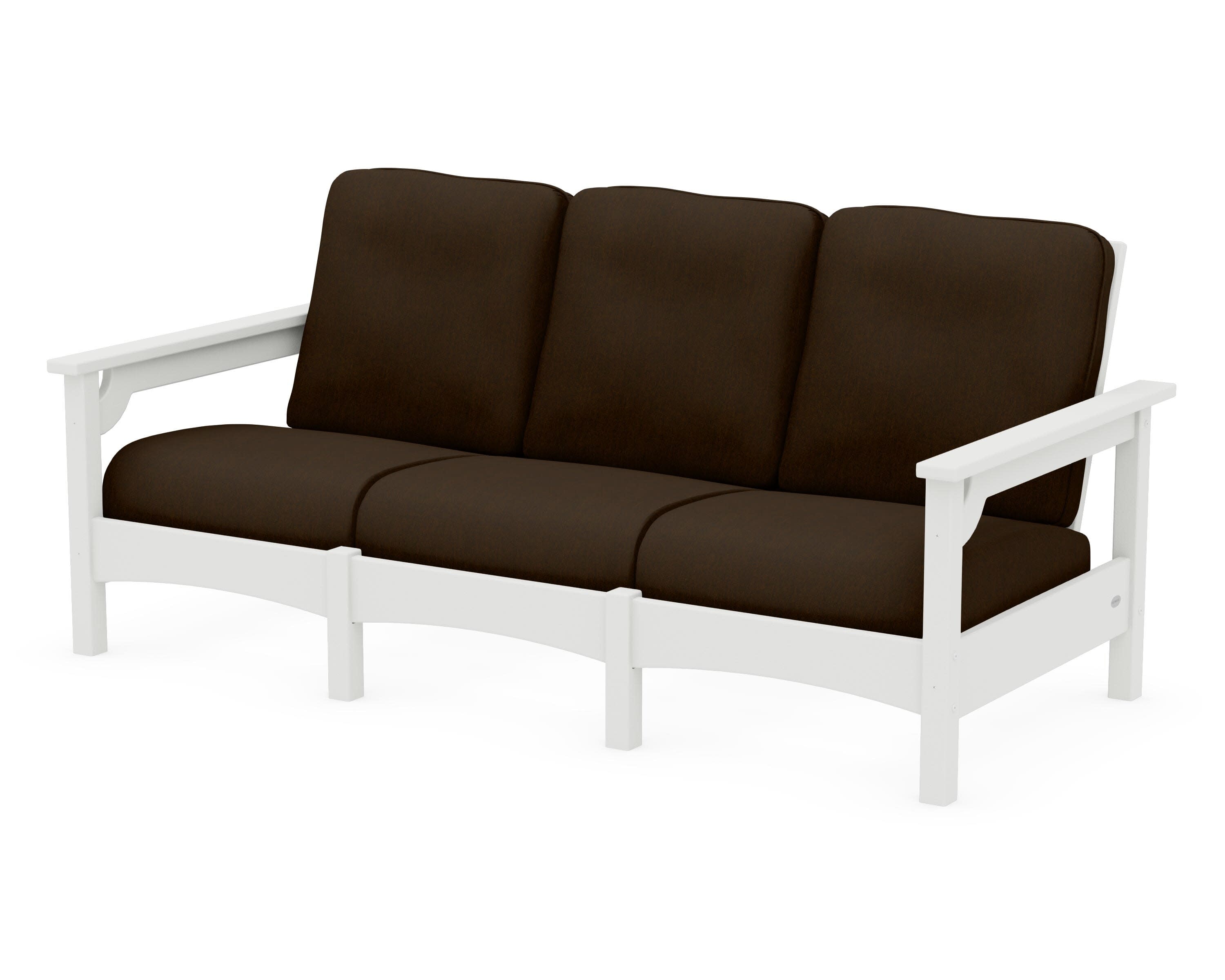 Club Sofa in Vintage White / Canvas Java
