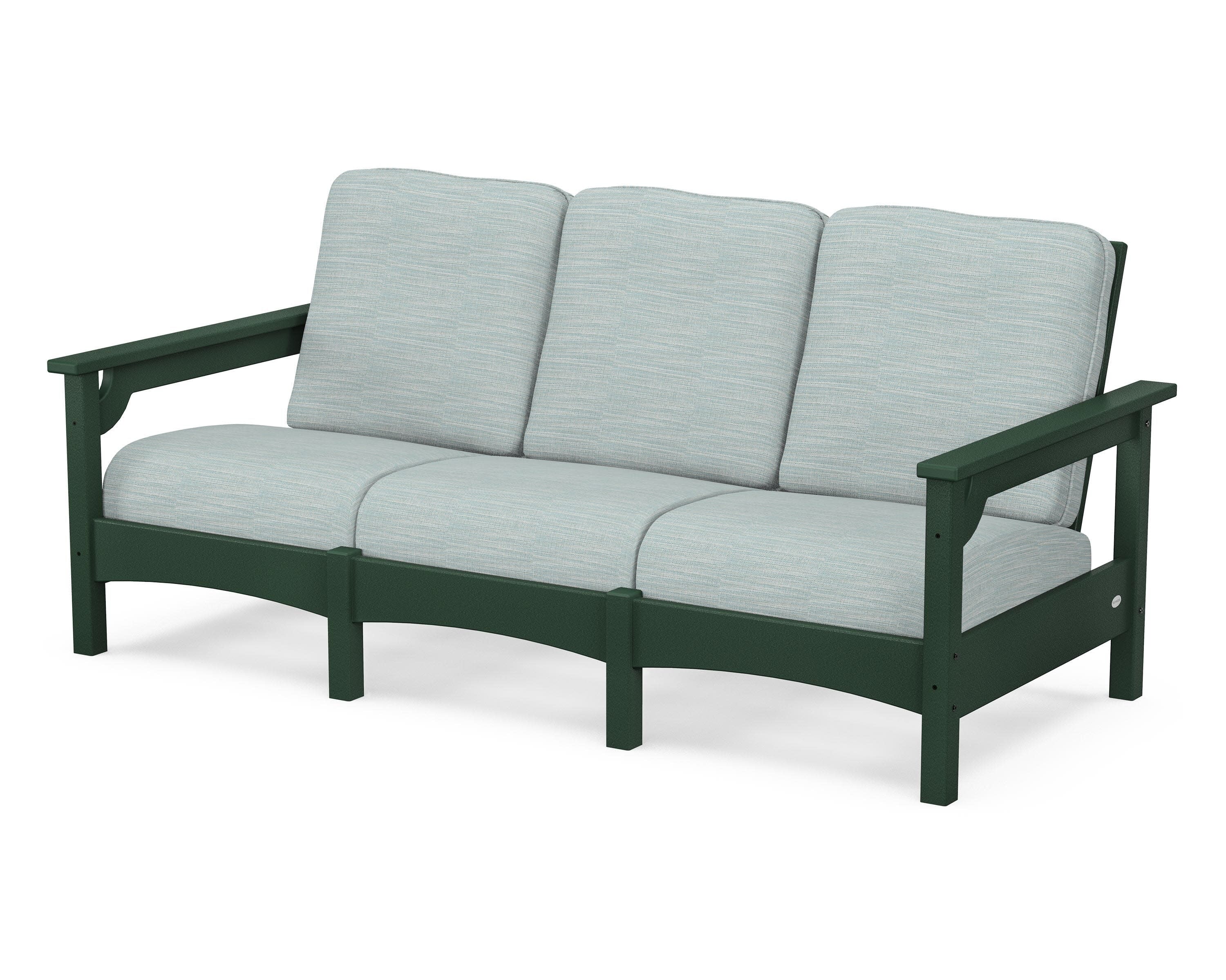 Club Sofa in Green / Soothe Mist