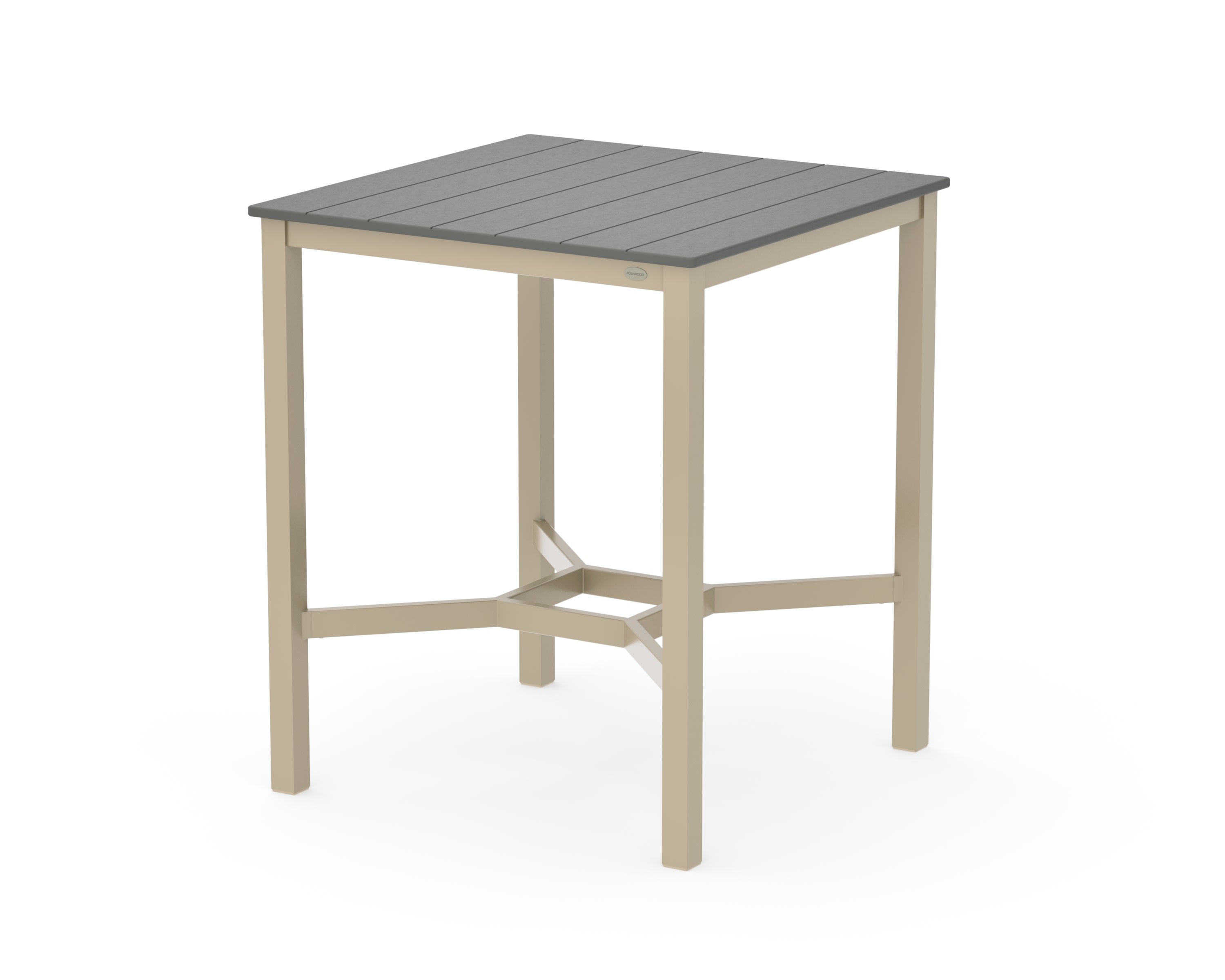 Main Street 36 x 36 Bar Table in Sand / Slate Grey