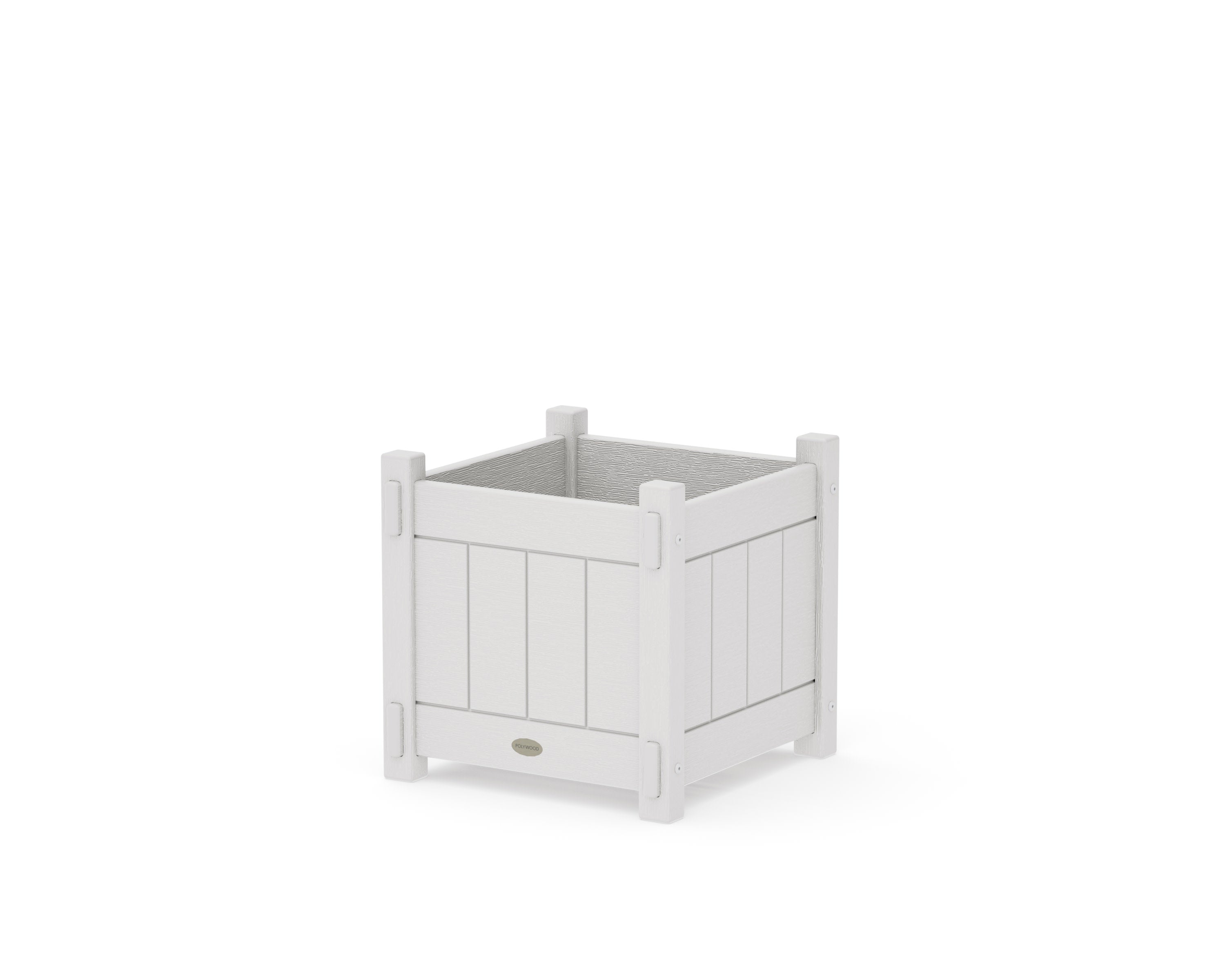 Vineyard Square Planter Box in Vintage White