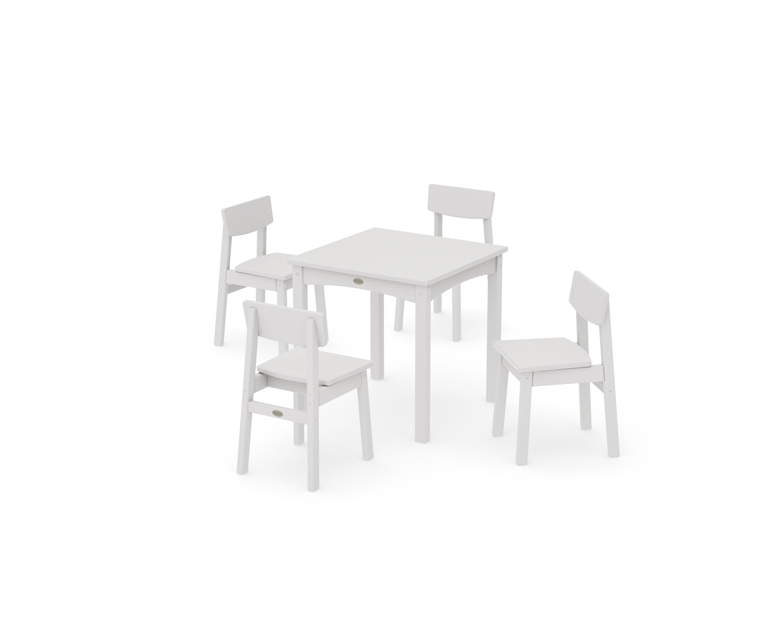 Modern Studio Kids 5-Piece Dining Set in Vintage White