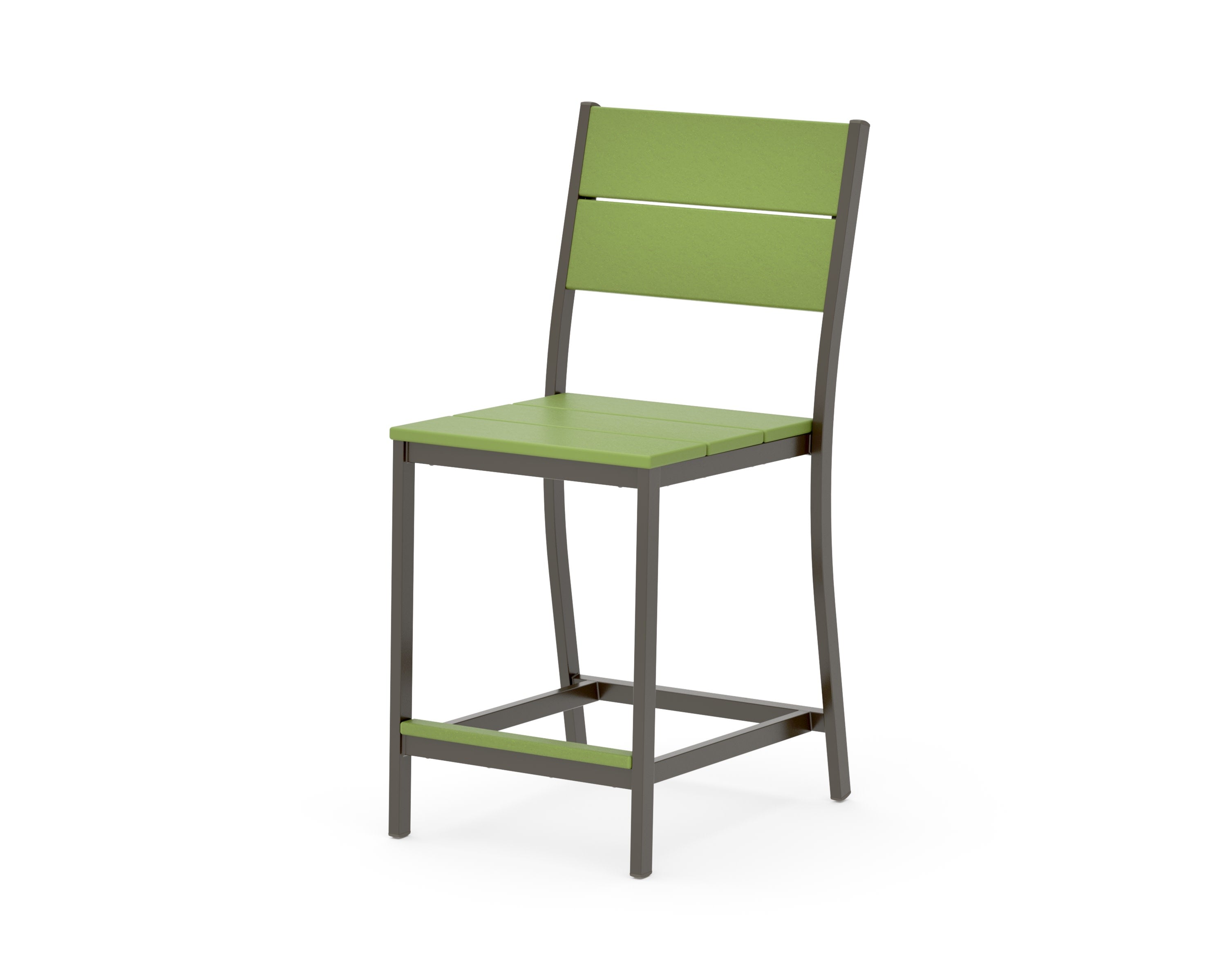 Main Street Counter Side Chair in Bronze / Lime