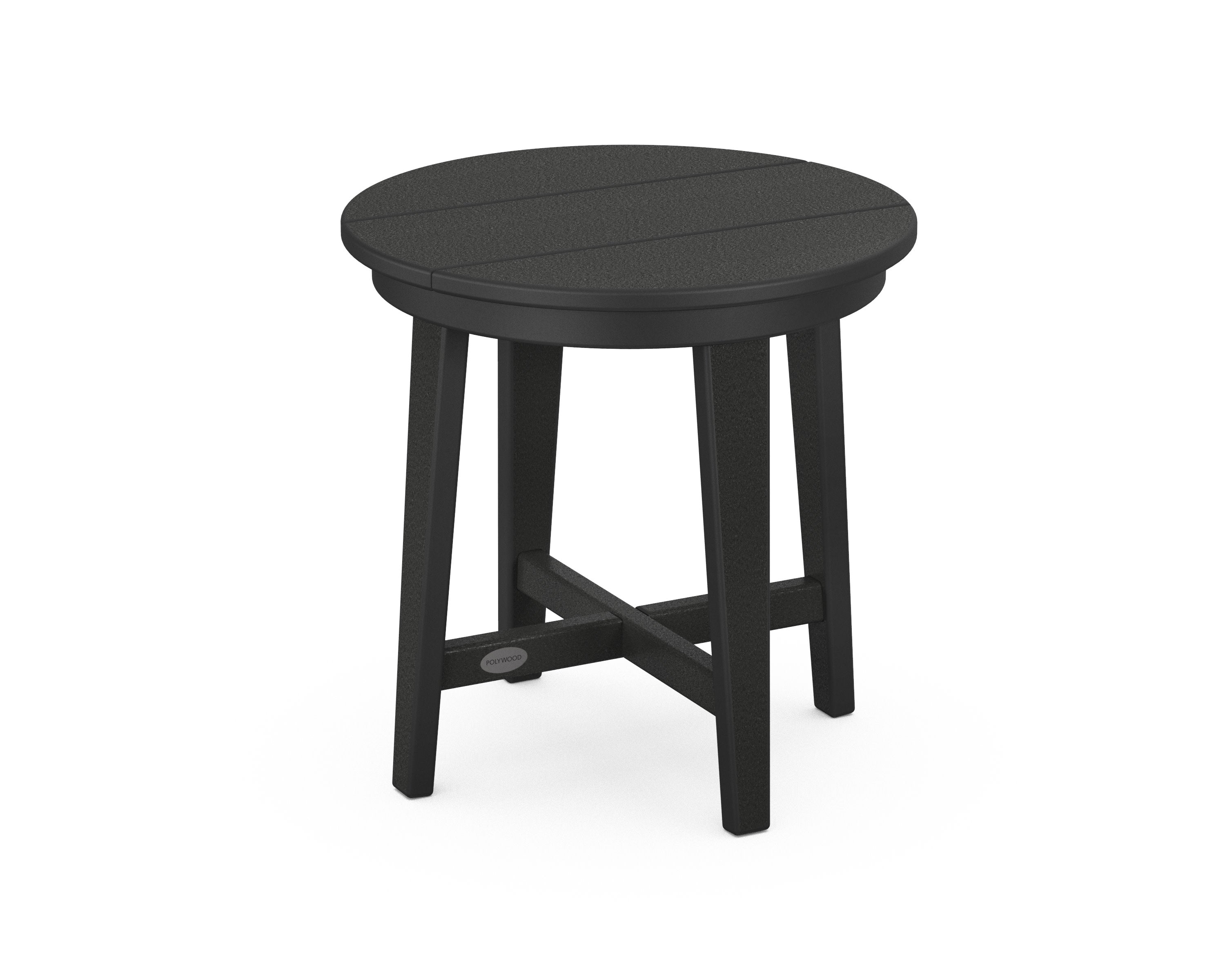 Newport 19" Round End Table in Black