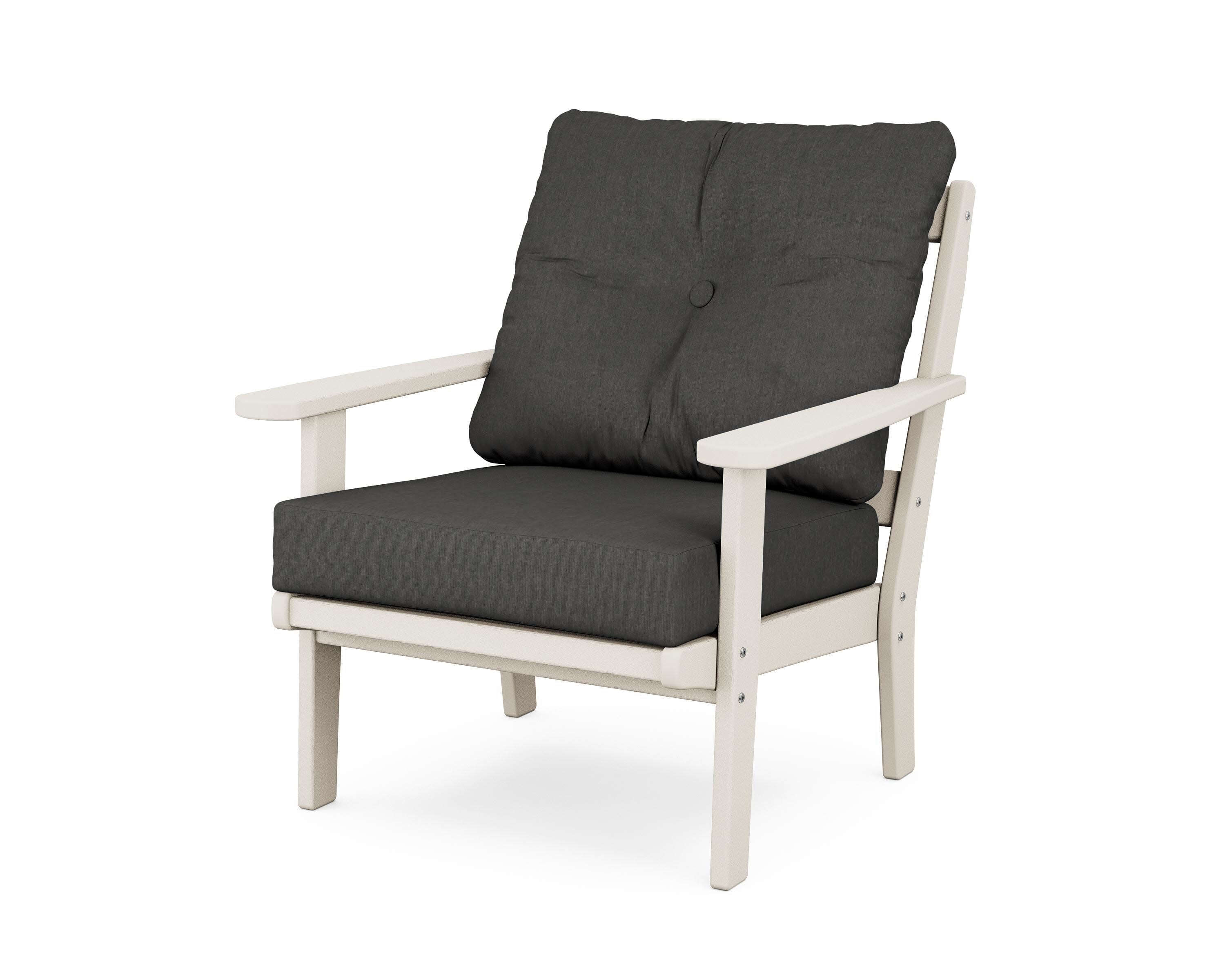 Mission Deep Seating Chair in Sand / Spectrum Carbon