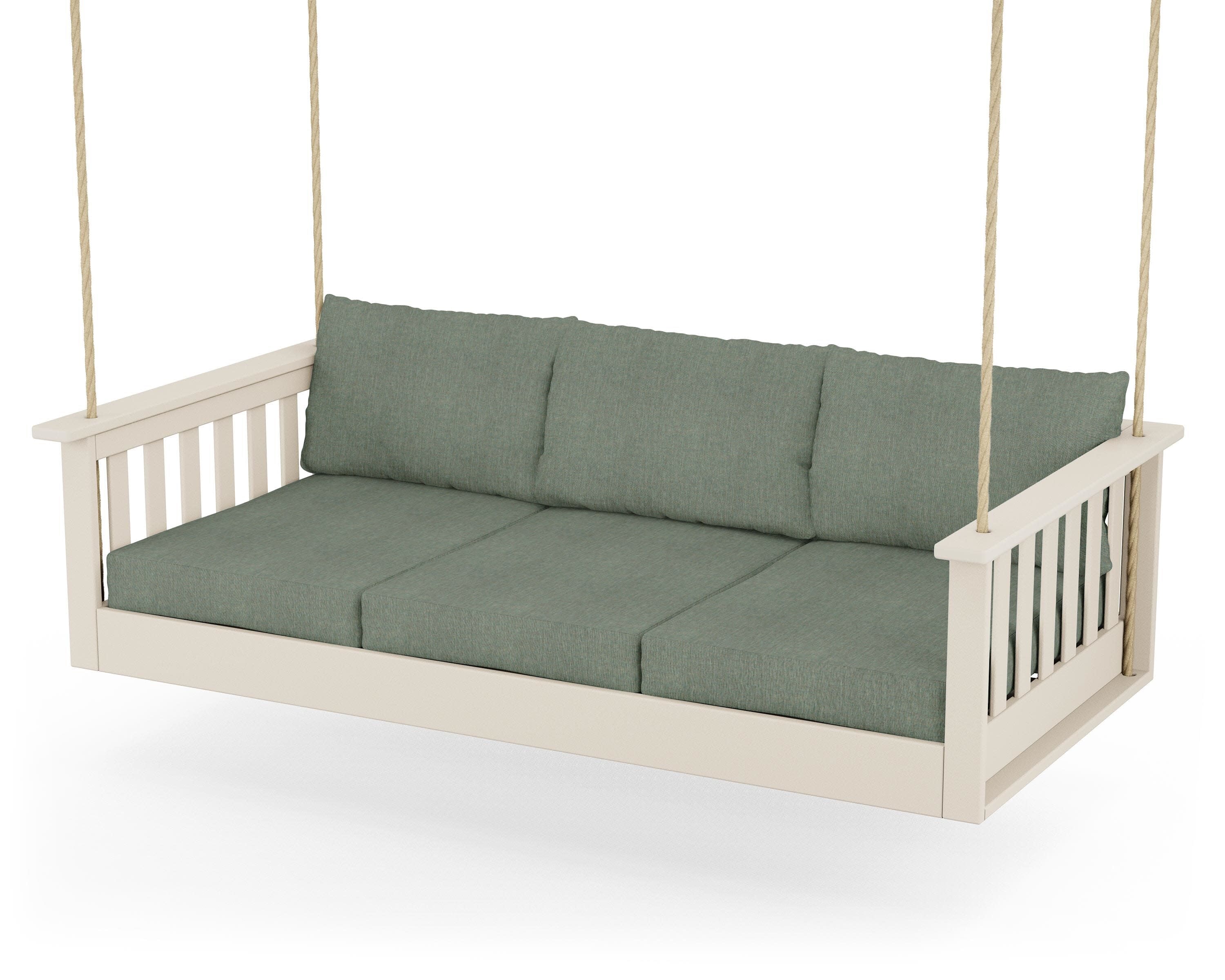 Vineyard Daybed Swing in Sand / Cast Sage