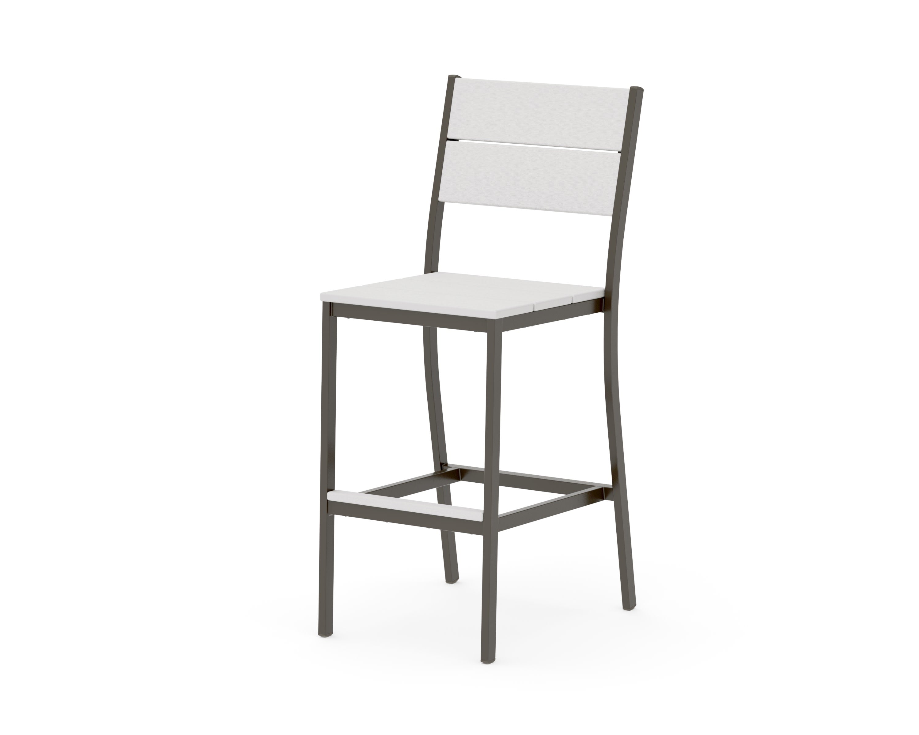 Main Street Bar Side Chair in Bronze / Vintage White