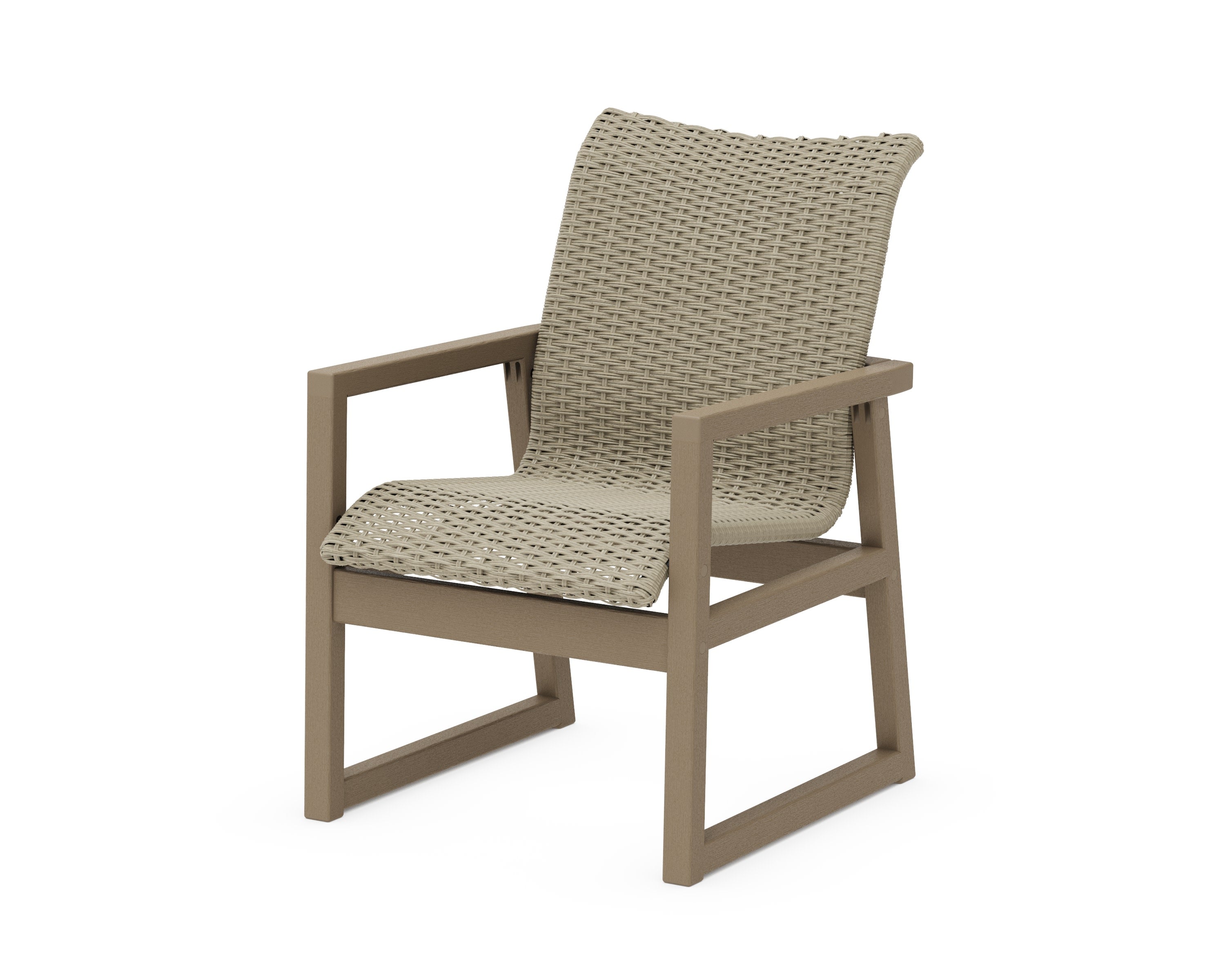EDGE Woven Dining Arm Chair in Vintage Sahara / Dune Grass