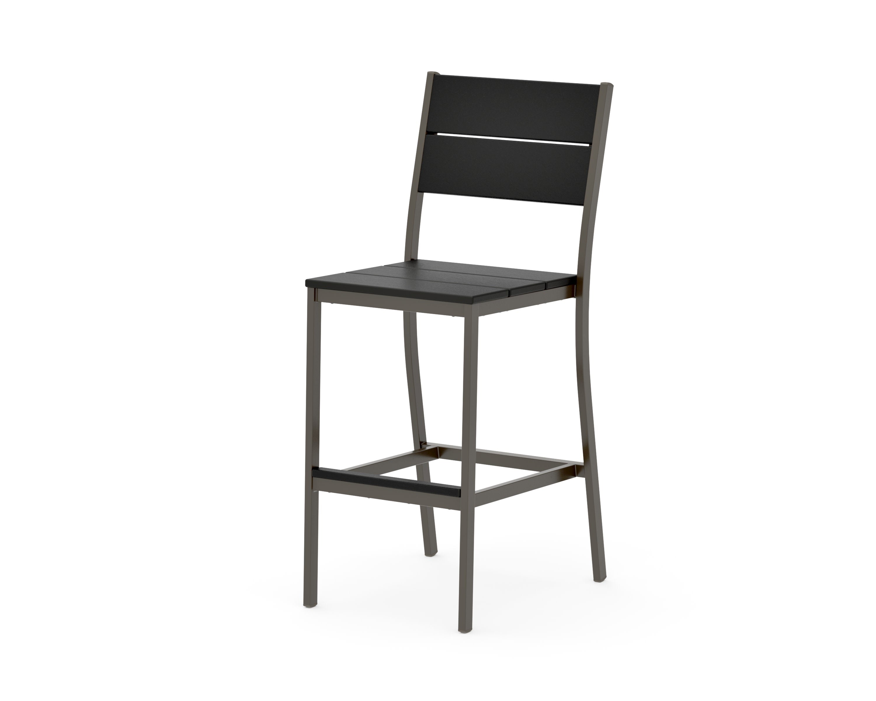 Main Street Bar Side Chair in Bronze / Black