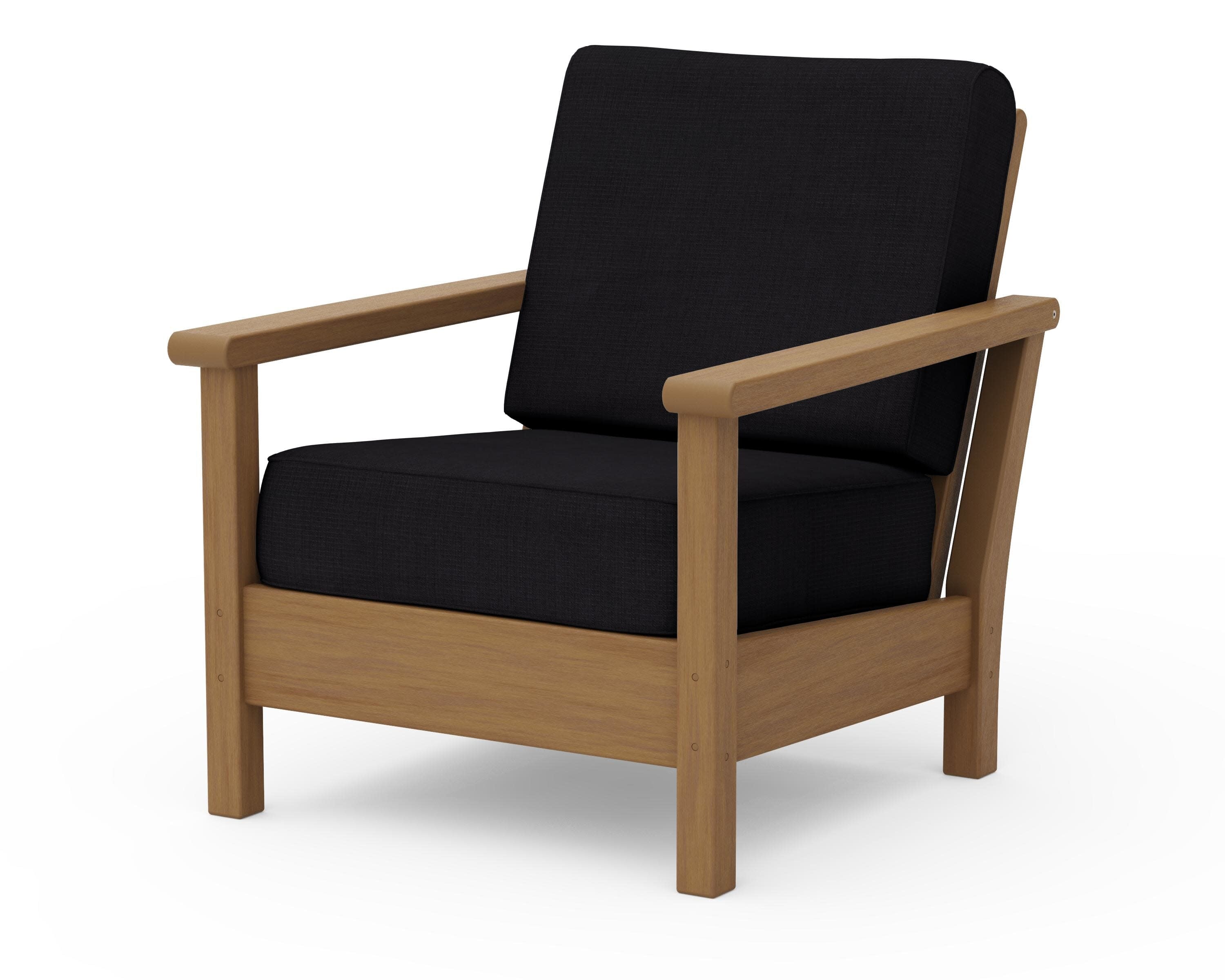 Harbour Deep Seating Chair in Natural / Midnight Linen