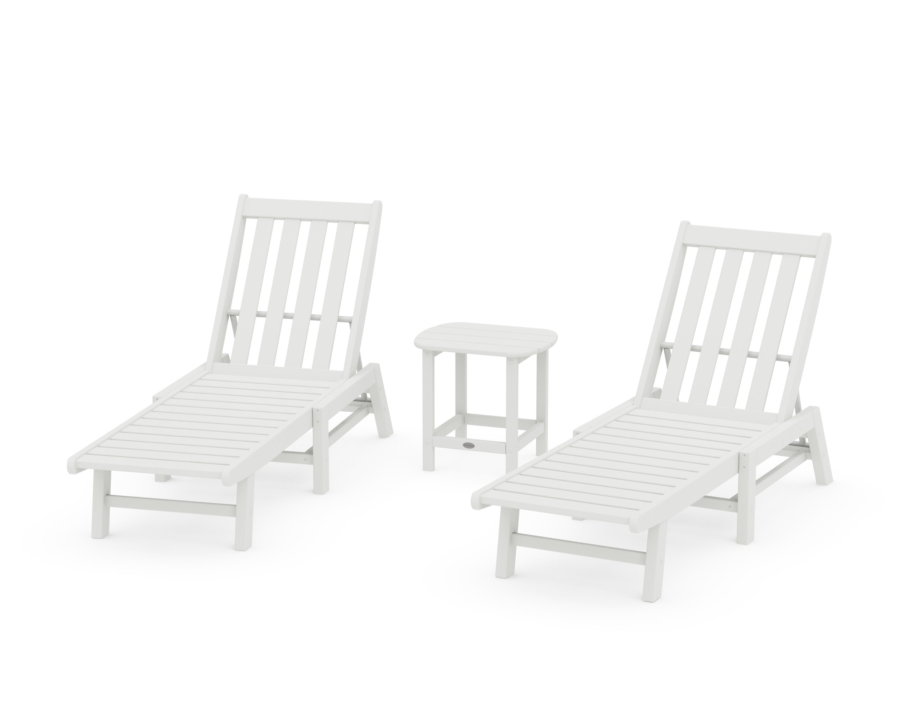 Vineyard 3-Piece Chaise Set in Vintage White