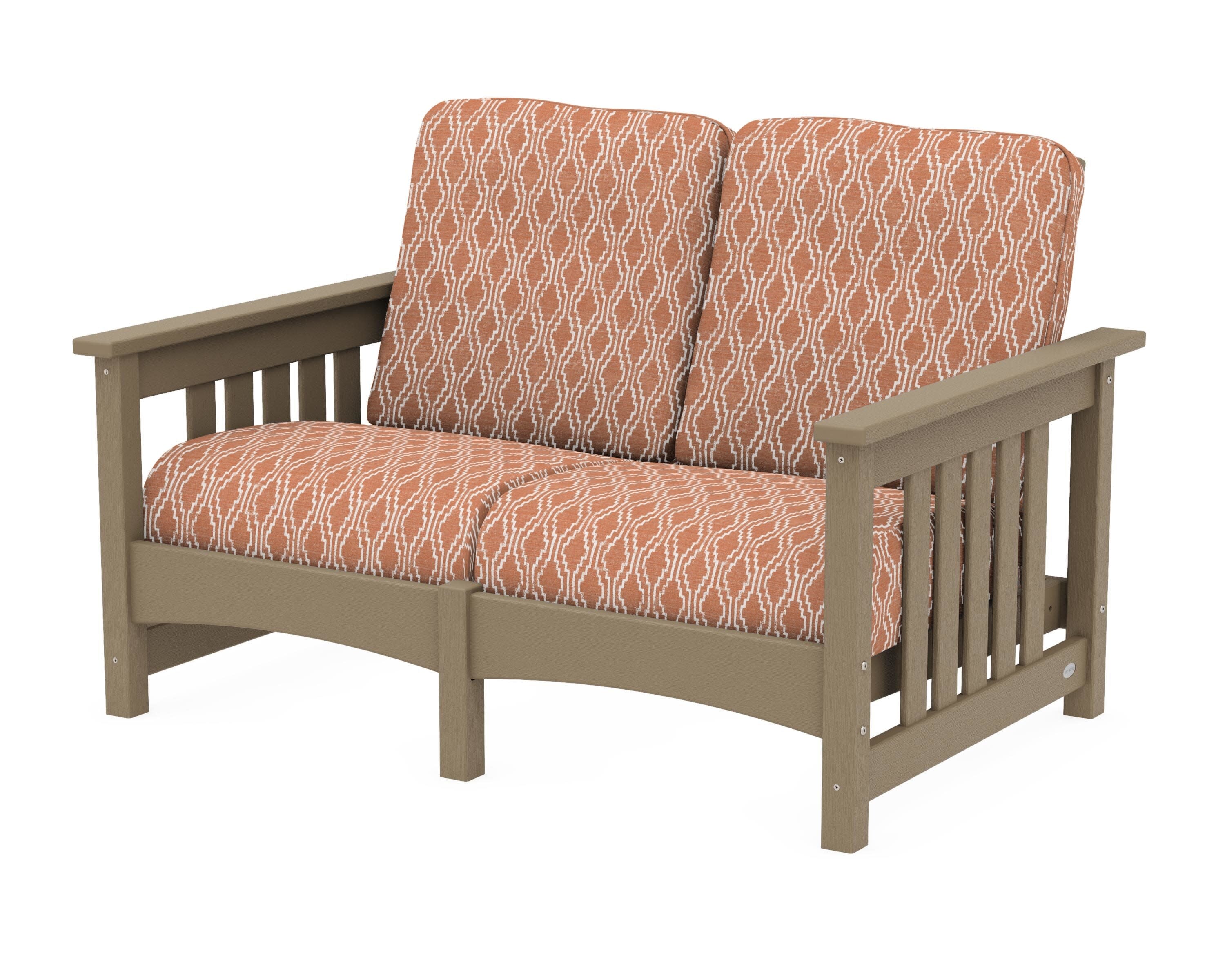 Club Mission Loveseat in Vintage Sahara / Solve Clay
