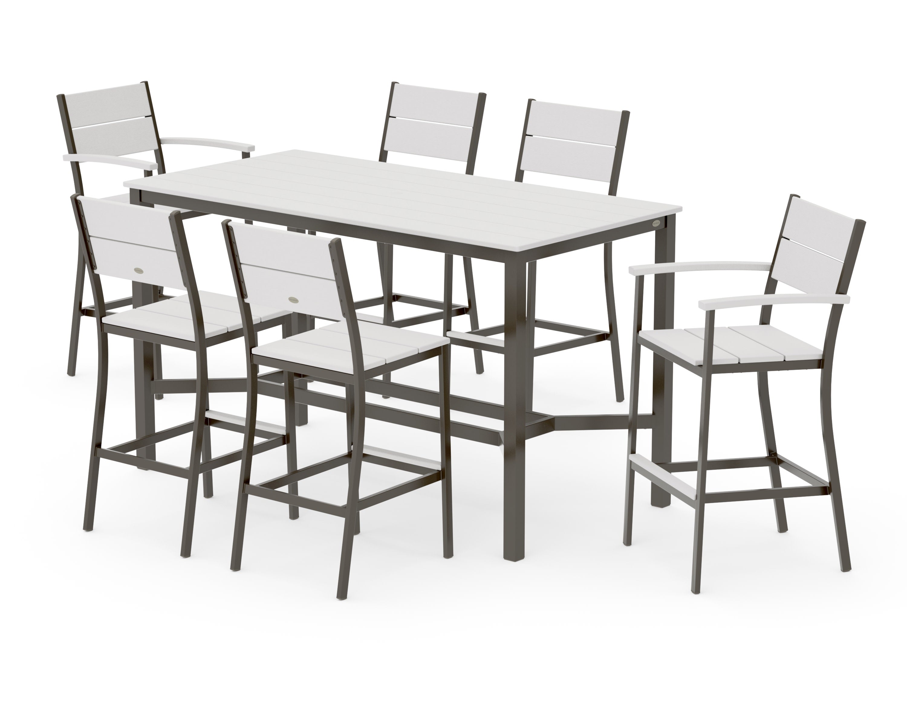 Main Street 7-Piece Bar Set in Bronze / Vintage White