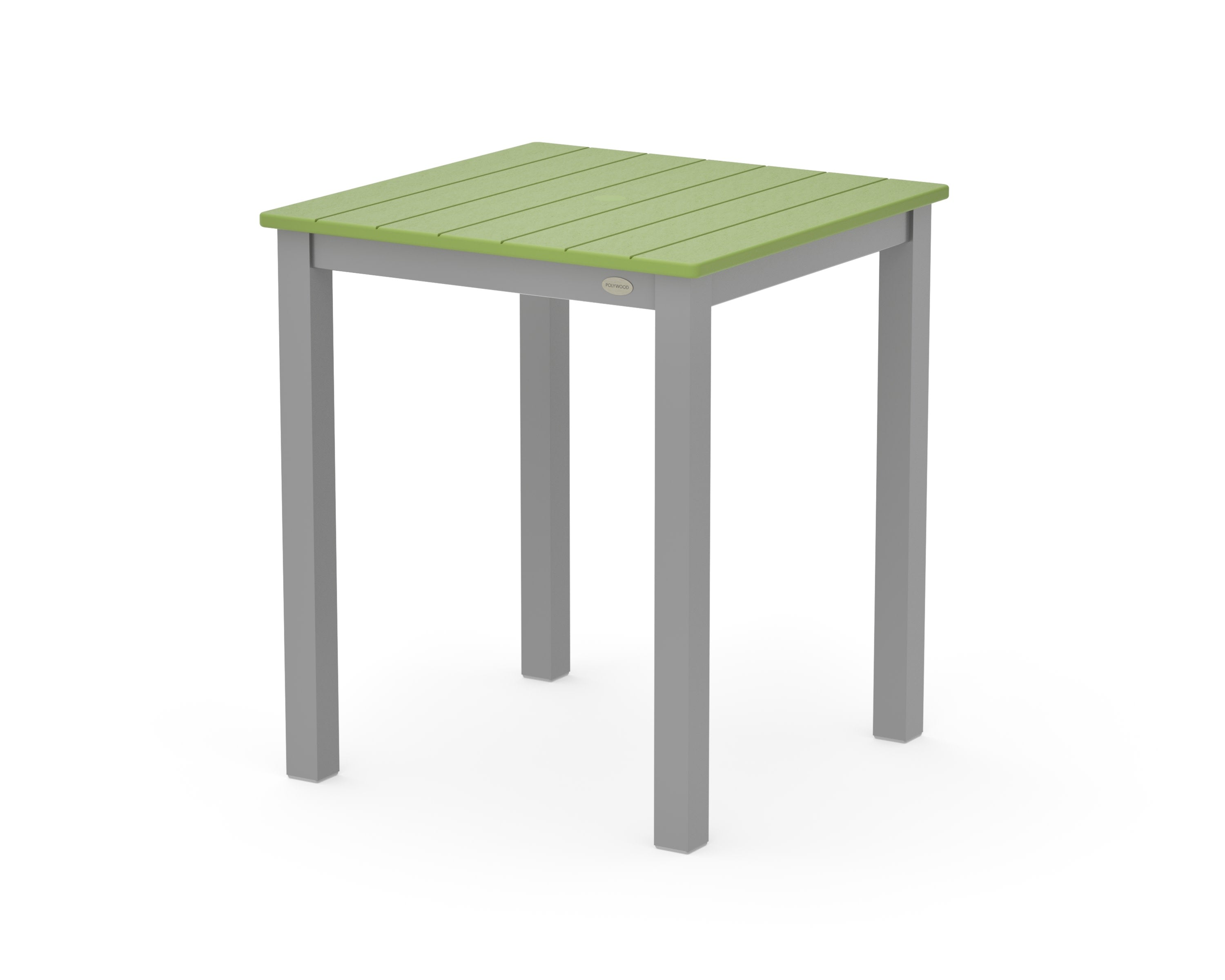 Main Street 26 x 26 Dining Table in Silver / Lime