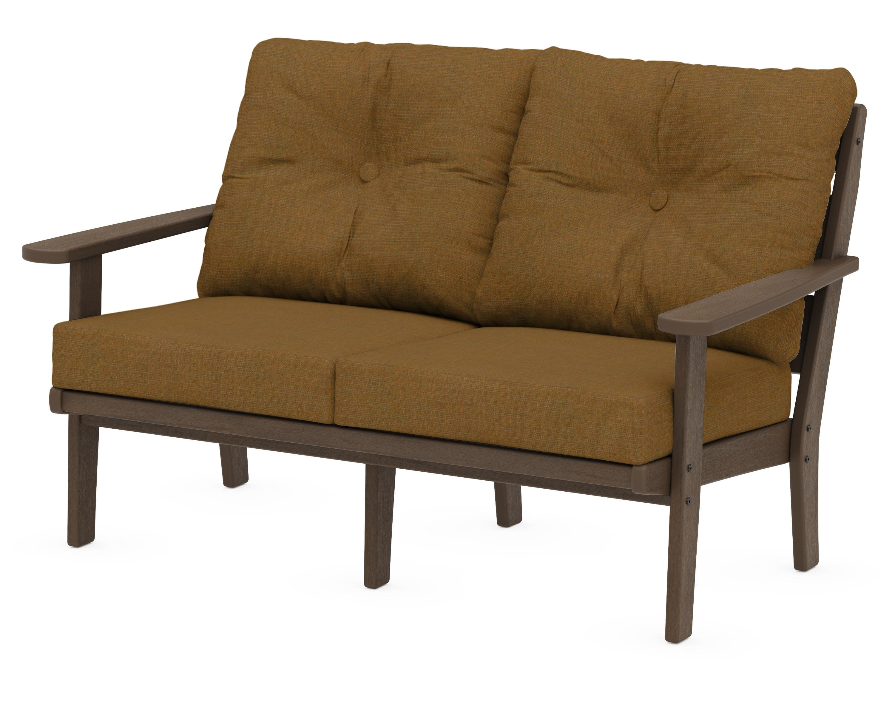 Lakeside Deep Seating Loveseat in Kona / Exhale Teak