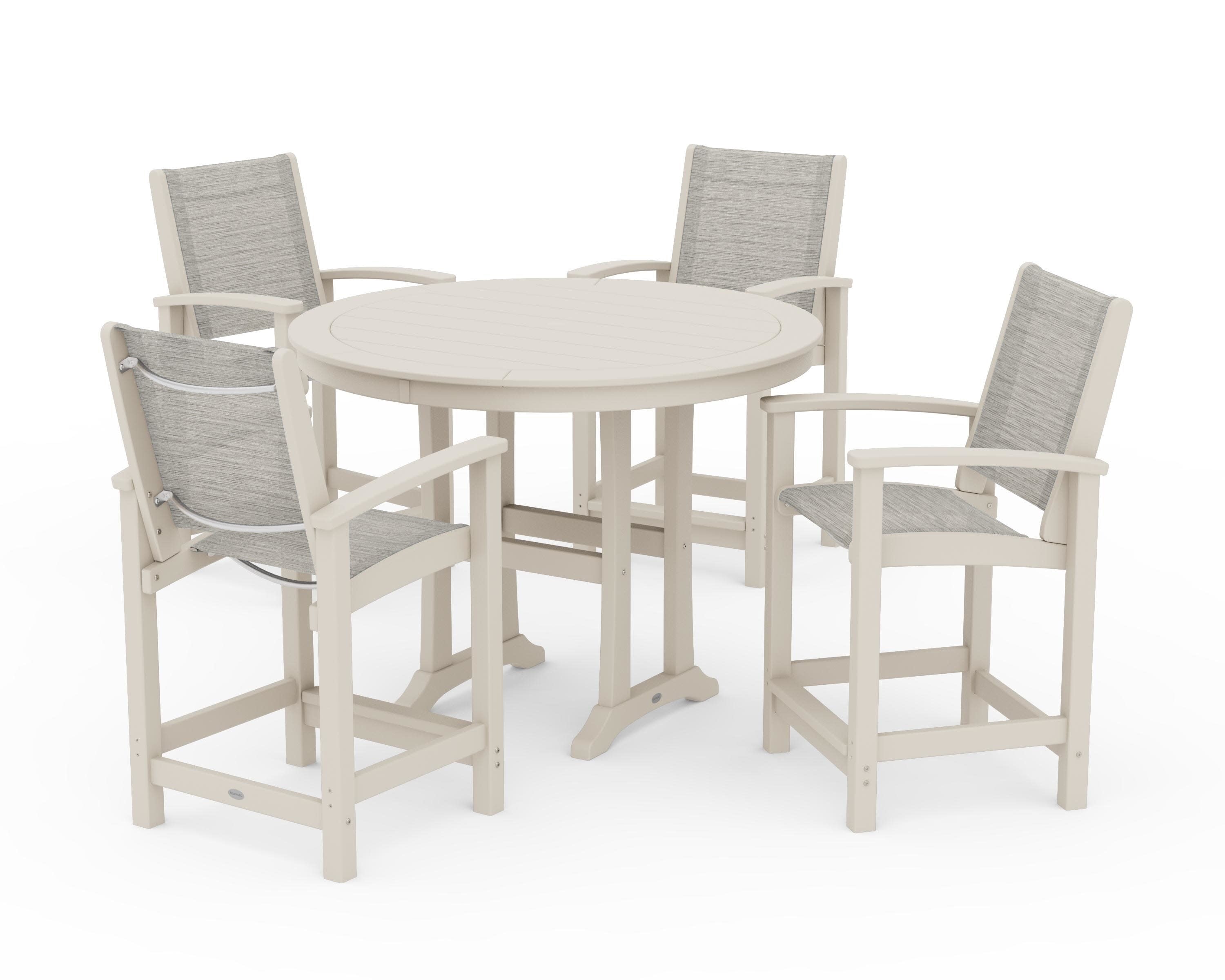 Coastal 5-Piece Counter Set in Sand / Birch Sling