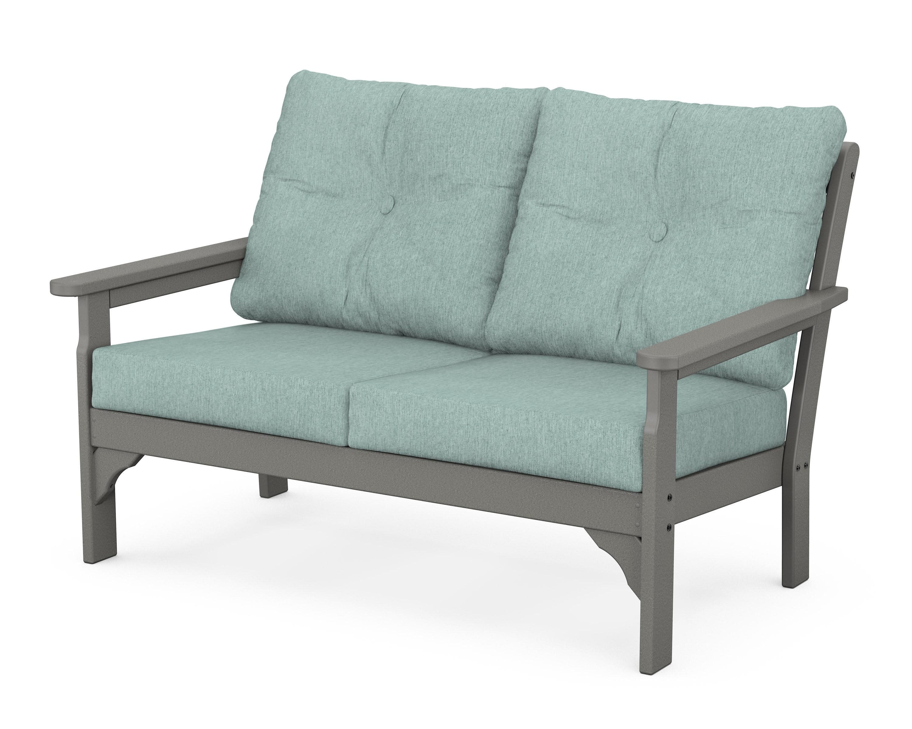 Vineyard Deep Seating Loveseat in Slate Grey / Glacier Spa