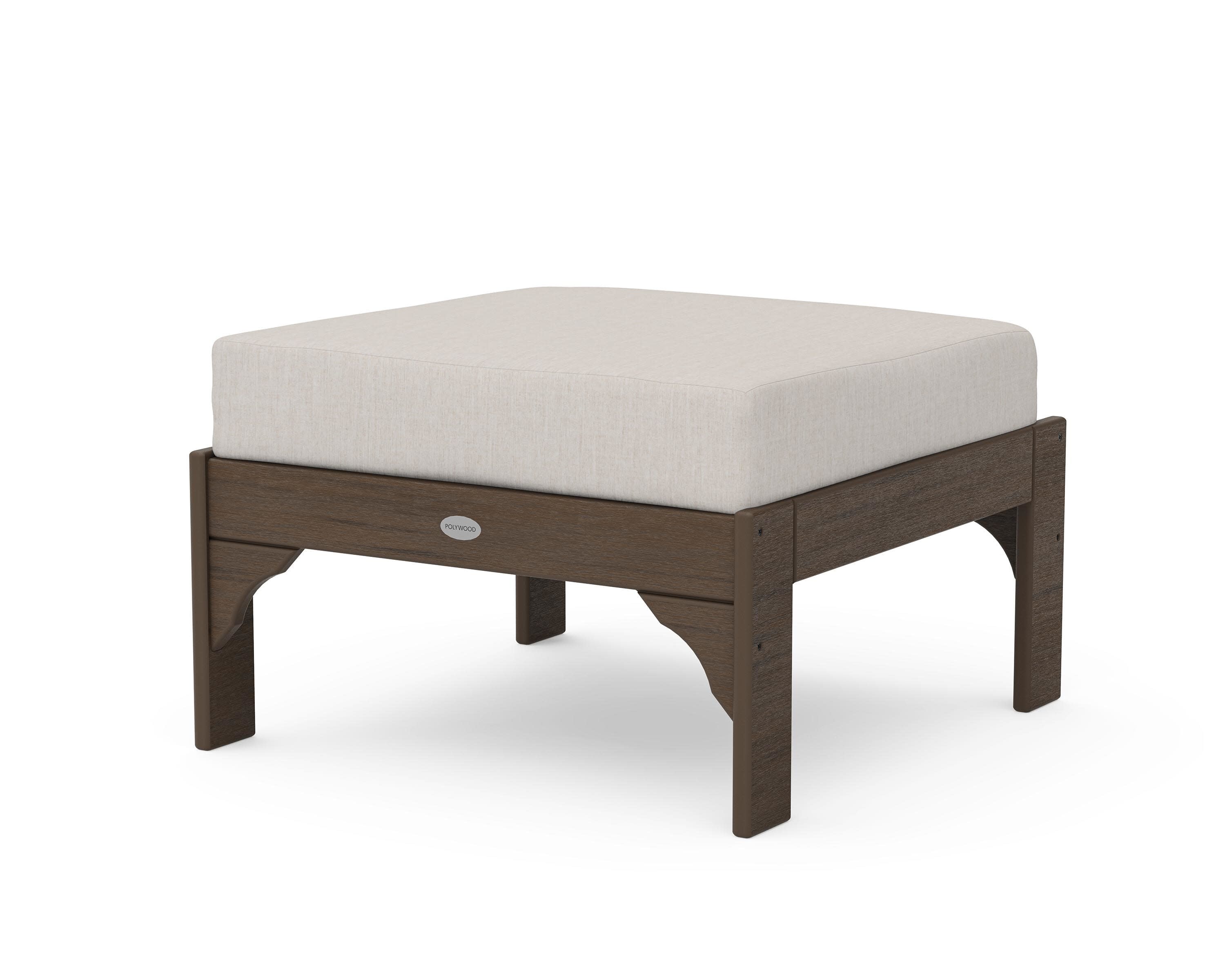 Vineyard Deep Seating Ottoman in Kona / Cast Ash