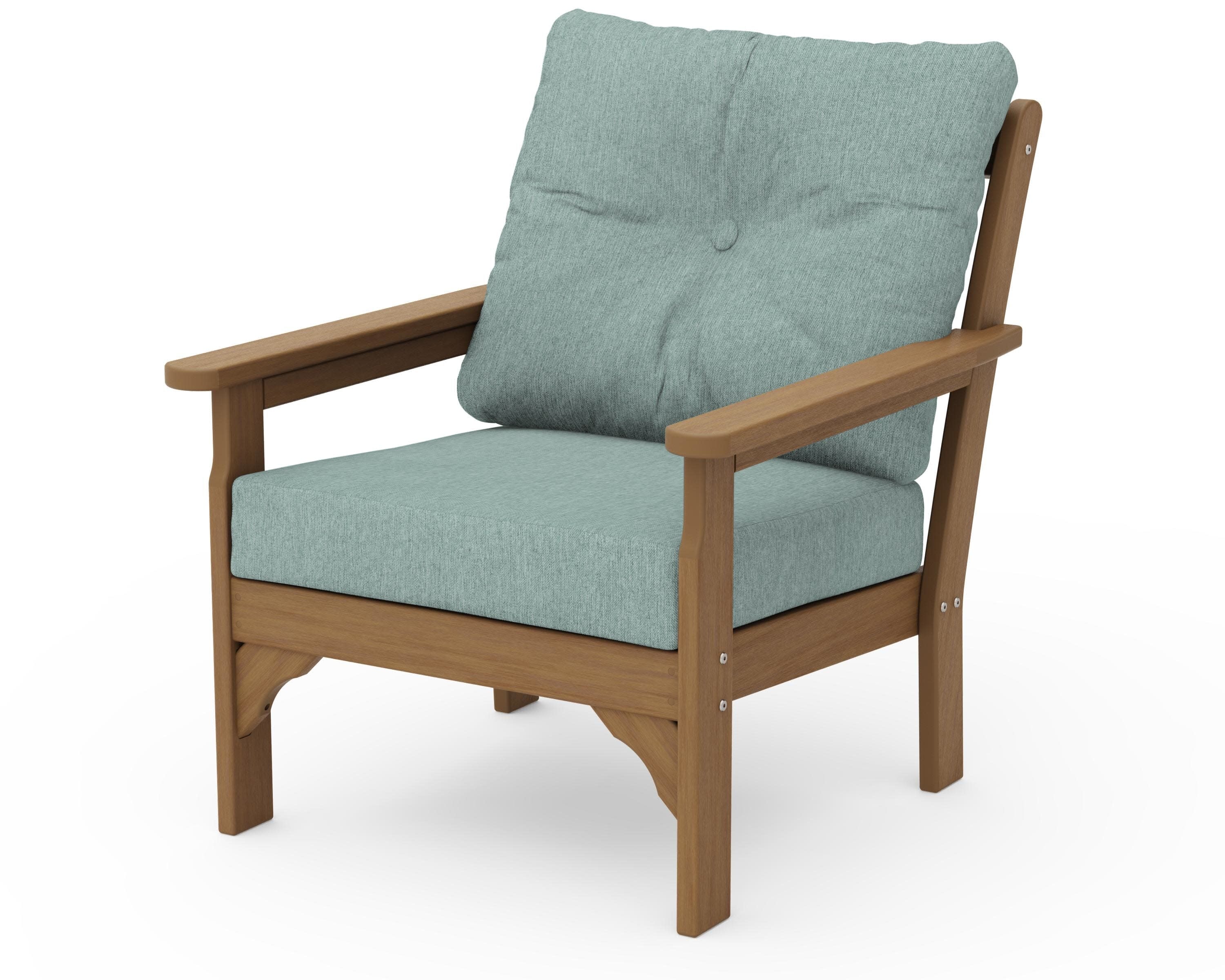 Vineyard Deep Seating Chair in Natural / Glacier Spa