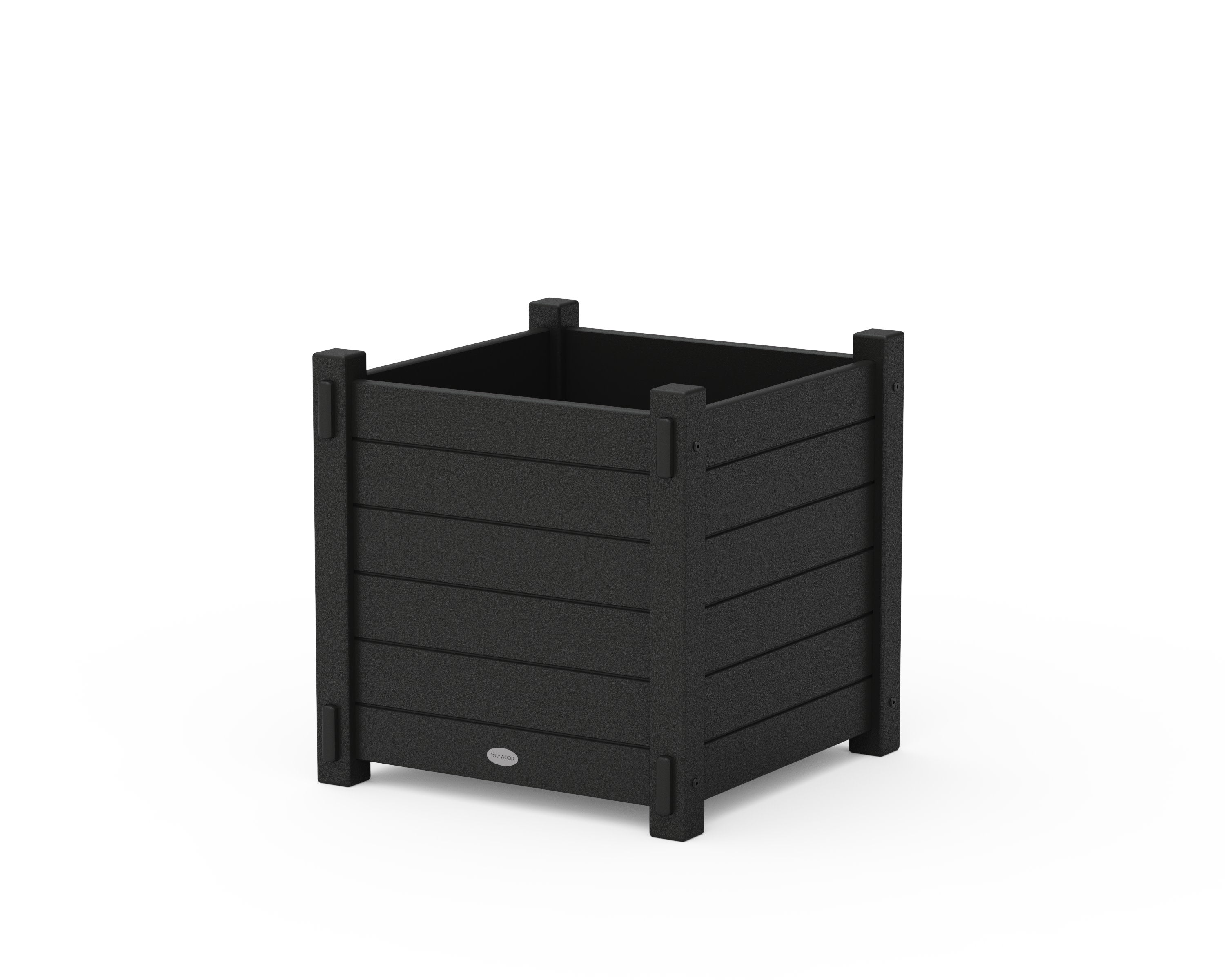 Nautical Large Square Planter Box in Black