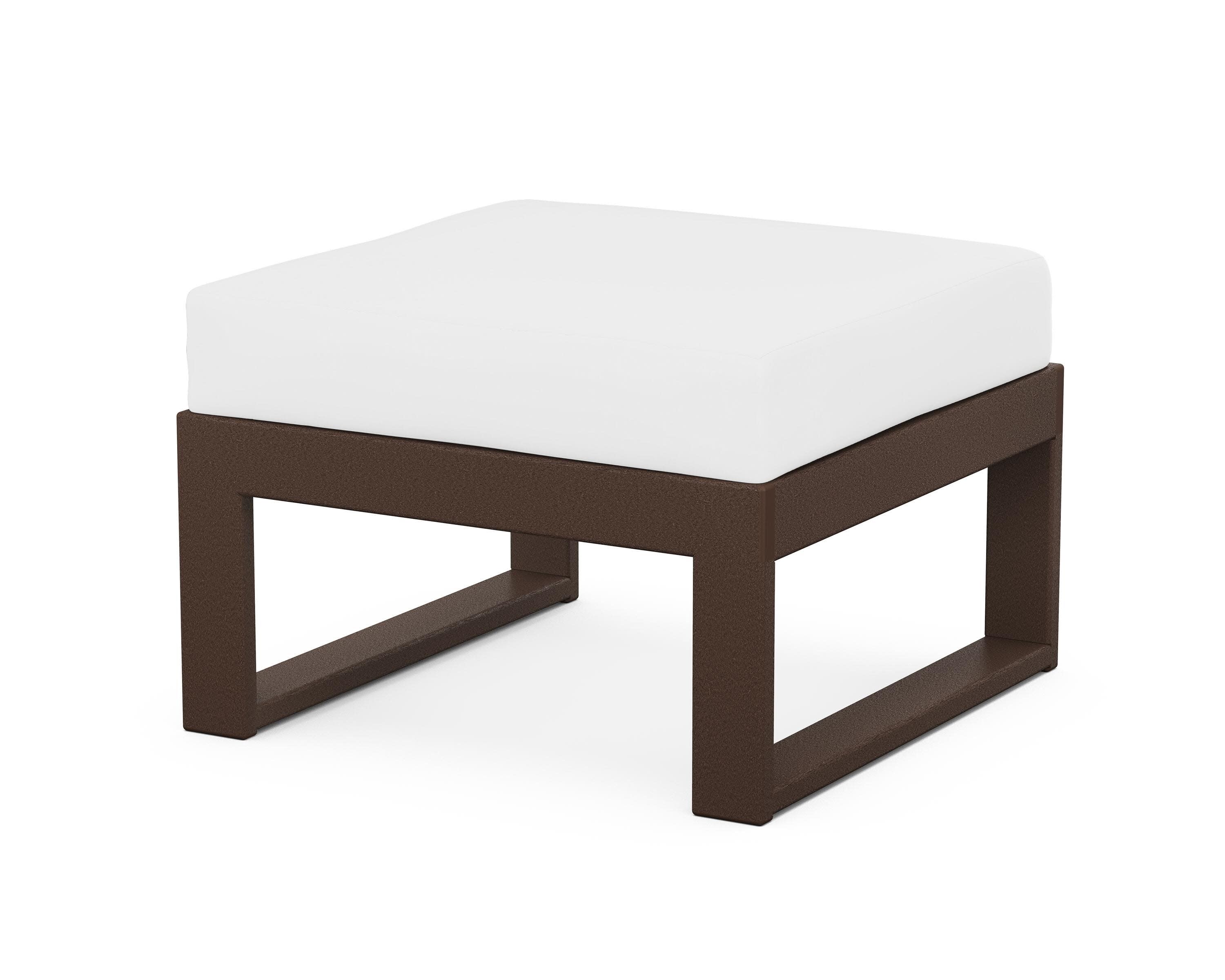 Modular Ottoman - Modern in Mahogany / Natural