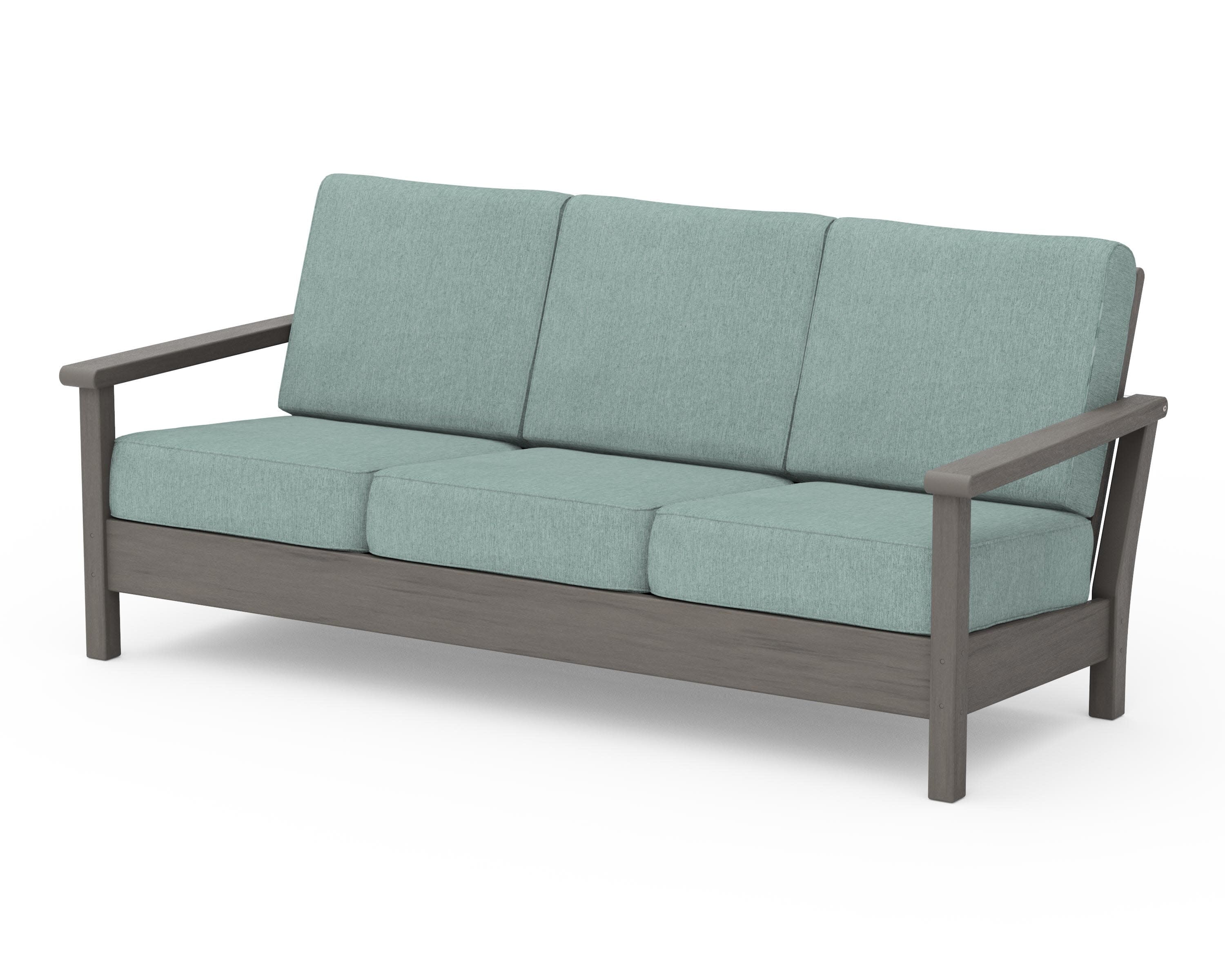 Harbour Deep Seating Sofa in Driftwood / Glacier Spa