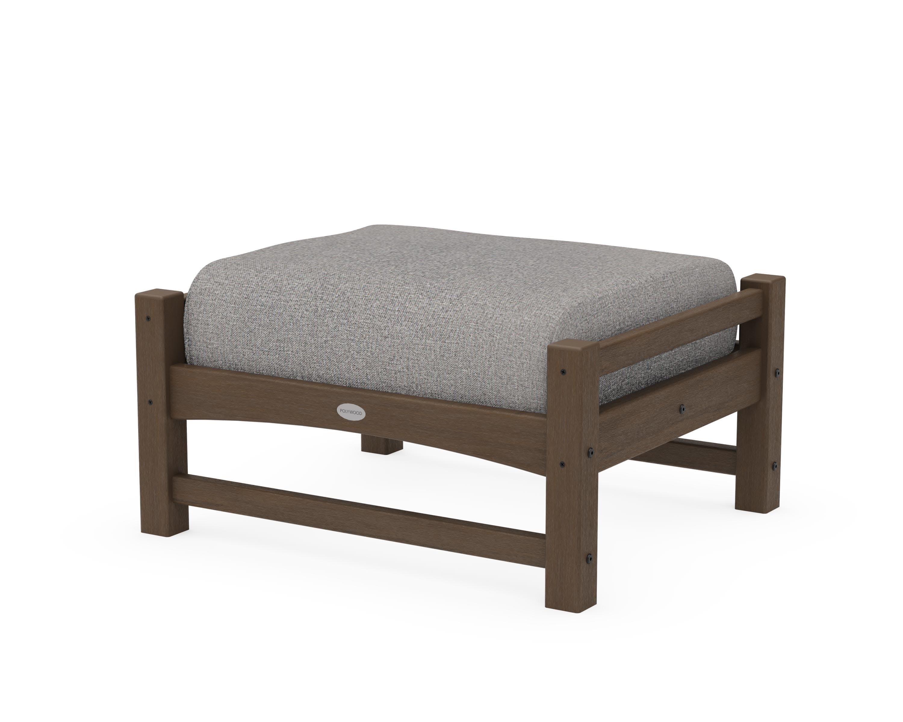 Club Ottoman in Kona / Grey Mist