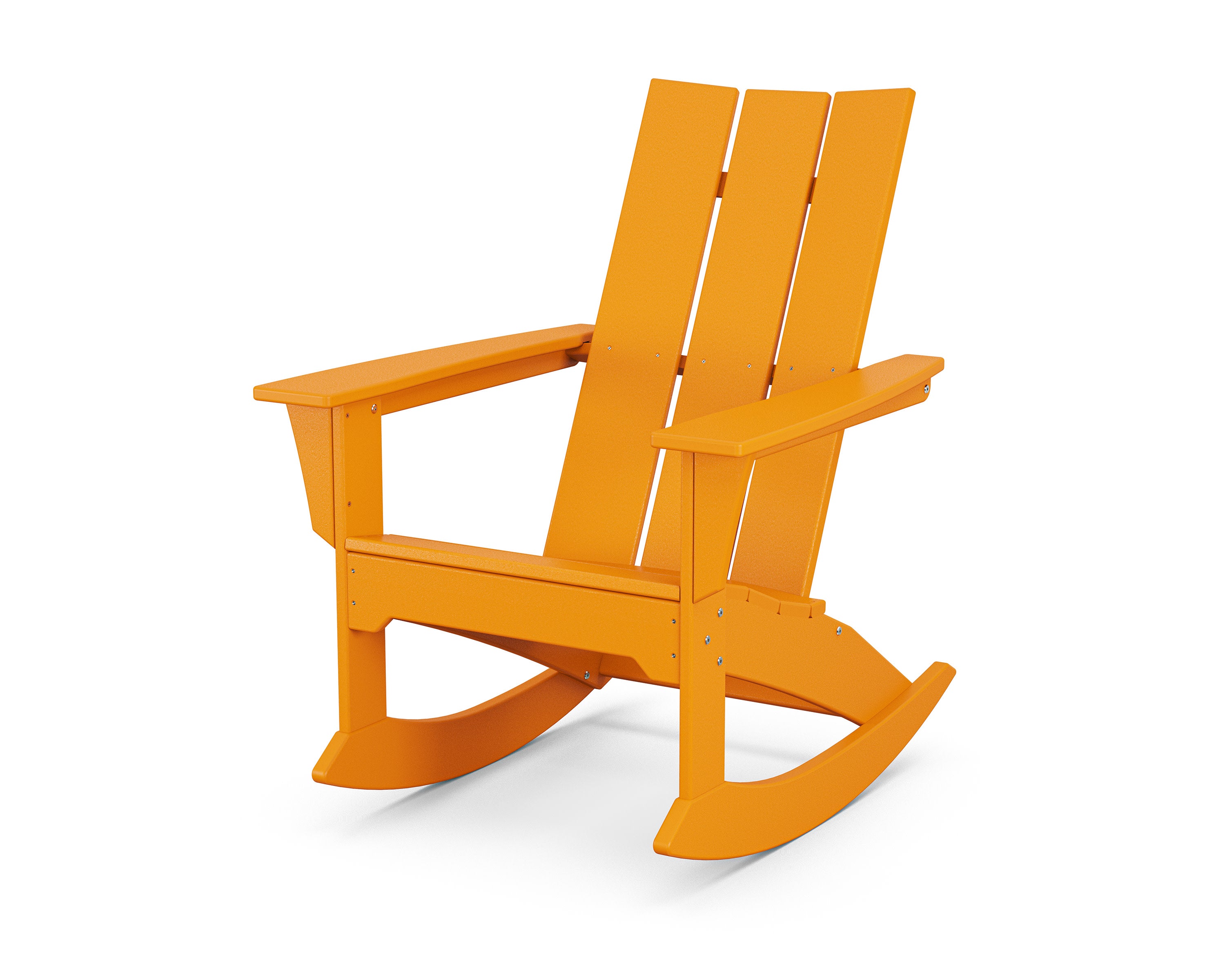Modern Adirondack Rocker in Tangerine
