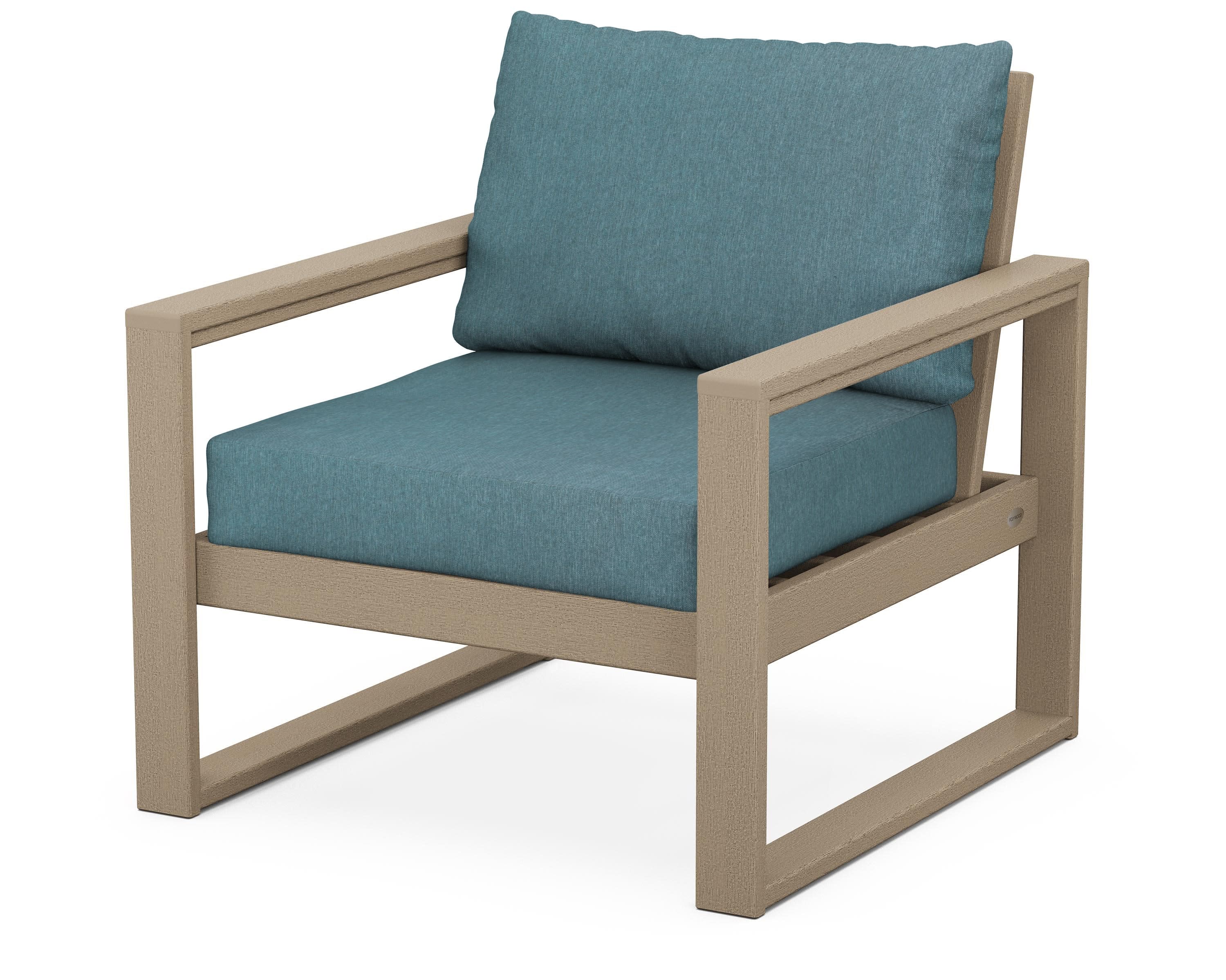 EDGE Club Chair in Vintage Sahara / Ocean Teal